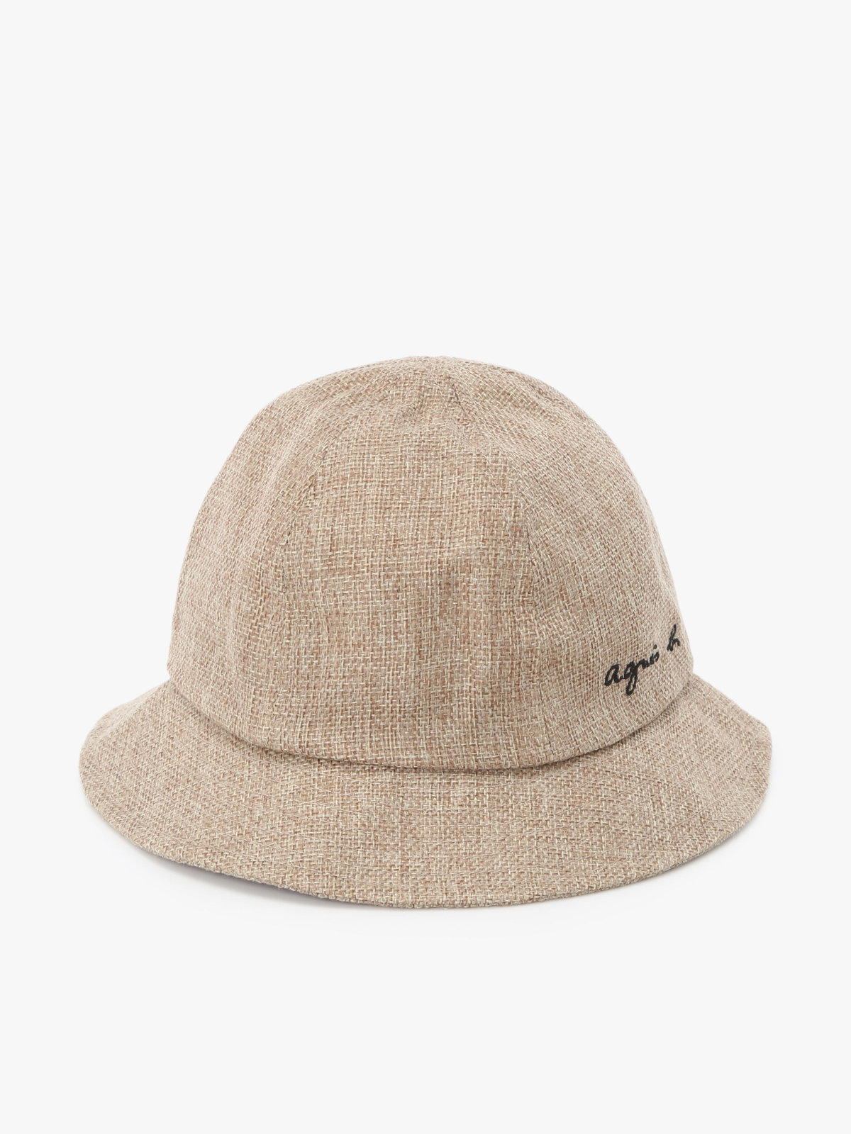 ENFANT ベビー ベビー ロゴ 刺繍 ジュート風 ハット ”Bob” オフホワイト