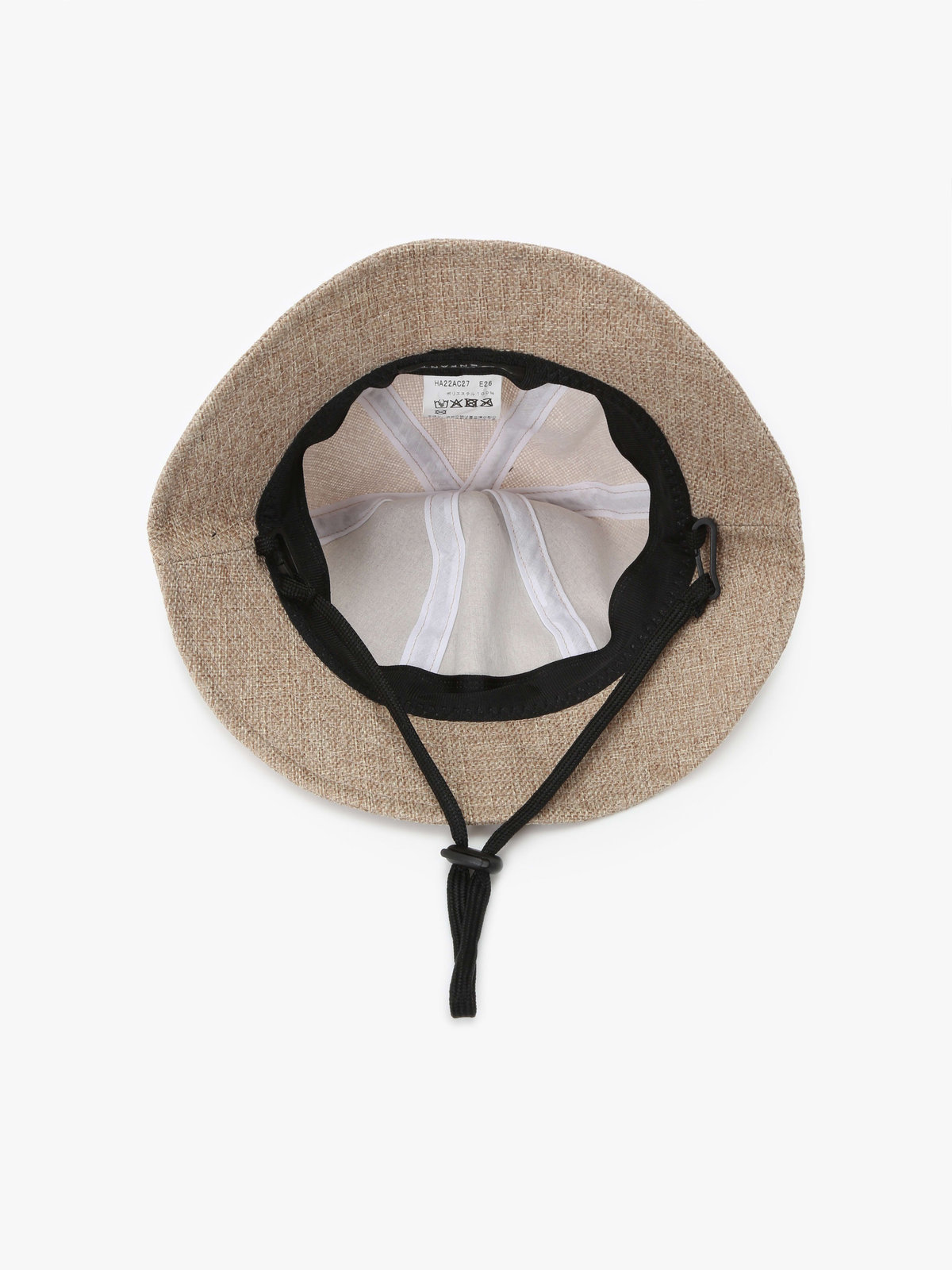 ENFANT ベビー ベビー ロゴ 刺繍 ジュート風 ハット ”Bob” オフホワイト