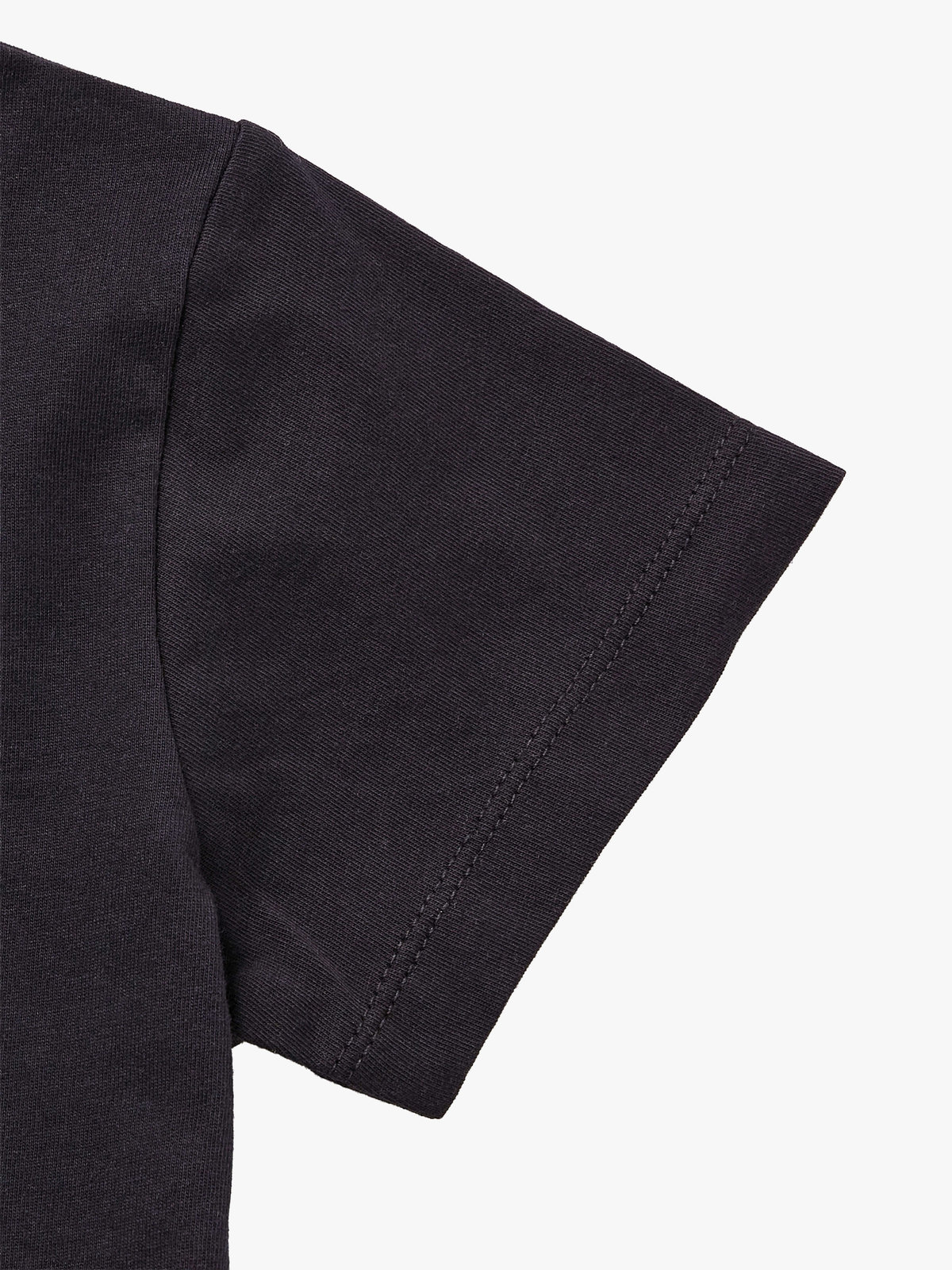 ENFANT ユニセックス キッズ フォトプリント コットン 半袖 Tシャツ ブラック