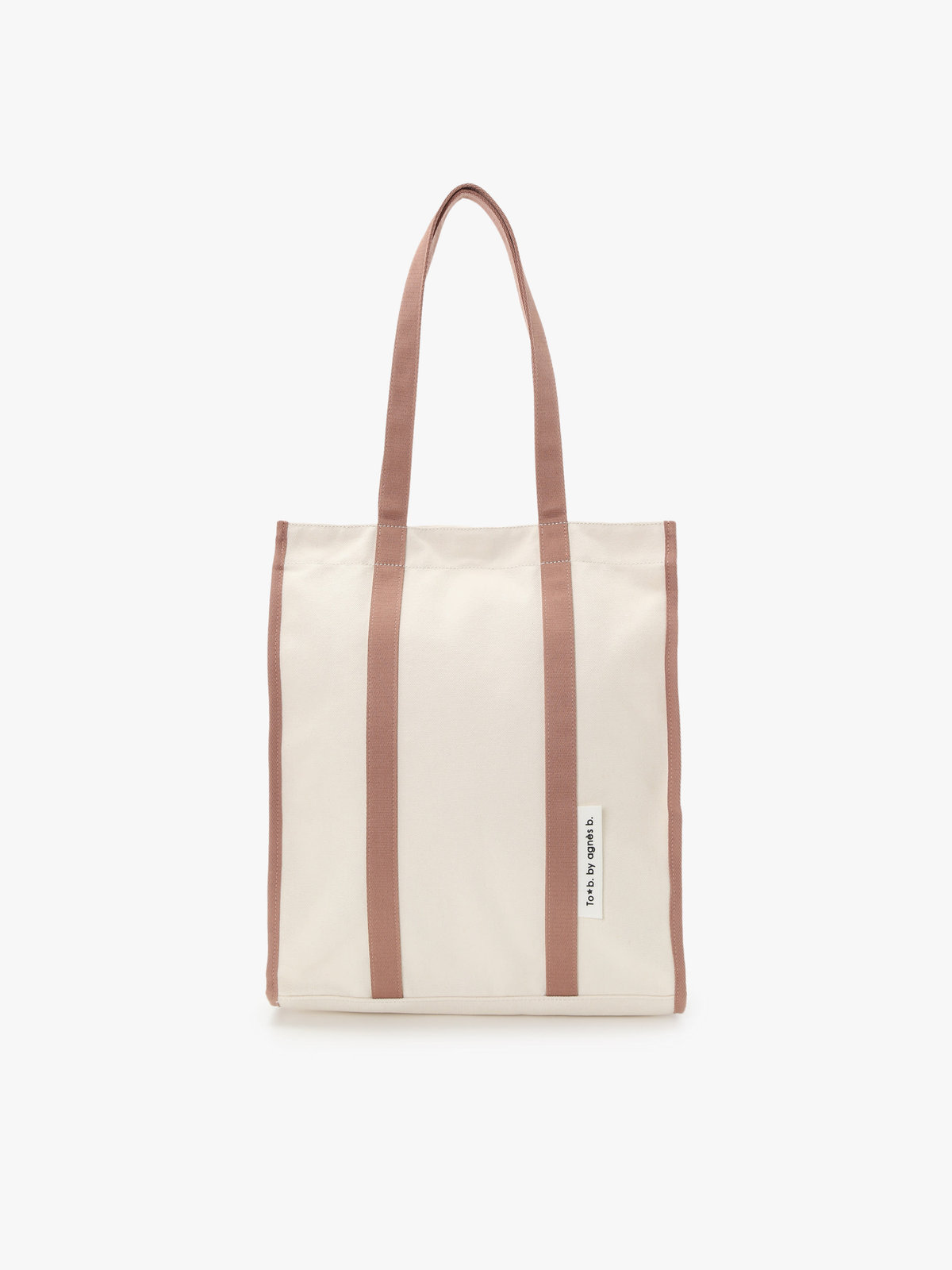 To b. by agnès b. 【Outlet】バイカラー コットン キャンバス トートバッグ ピンク