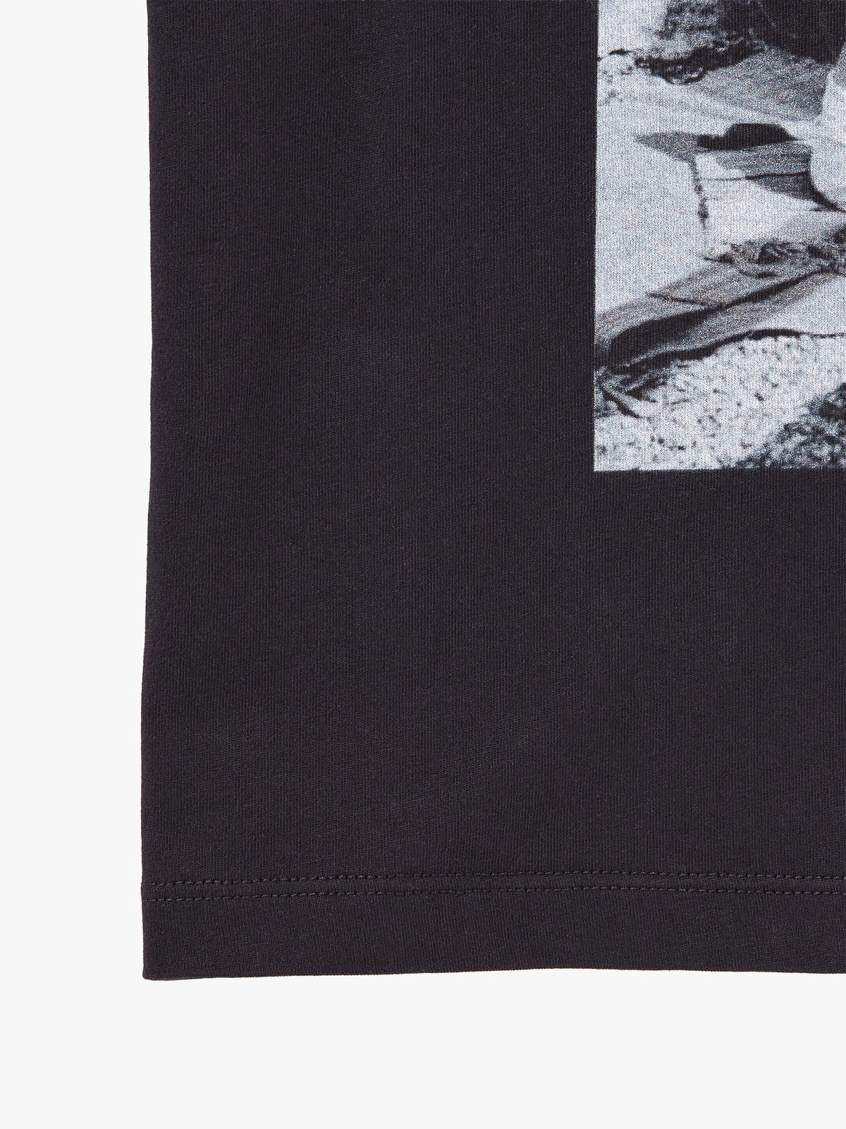 ENFANT ユニセックス キッズ フォトプリント コットン 半袖 Tシャツ ブラック