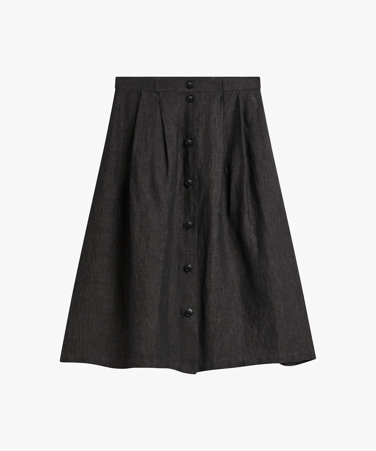 FEMME ウィメンズ リネン ロング フレア スカート "Lenora" グレー