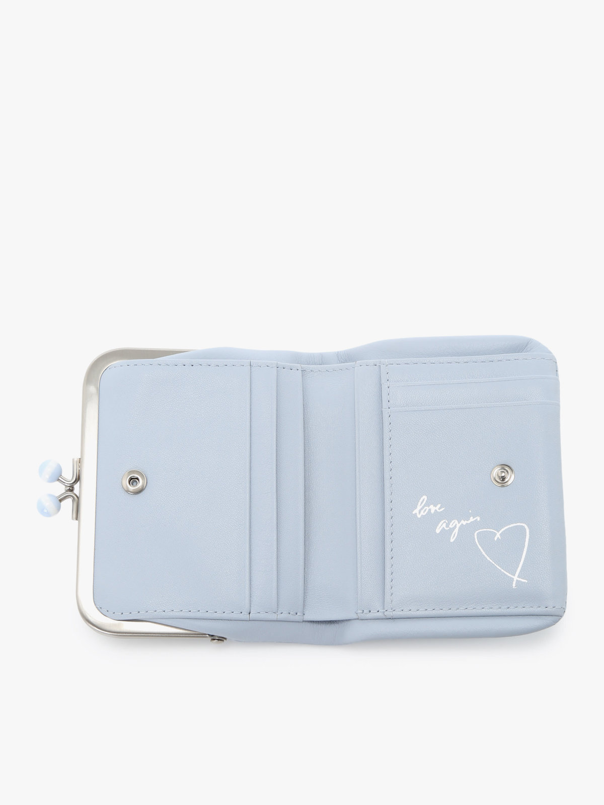 VOYAGE ウィメンズ バッグ＆ウォレット レザー がま口 ミニ ウォレット ”Irene” PAW07-06 ブルー