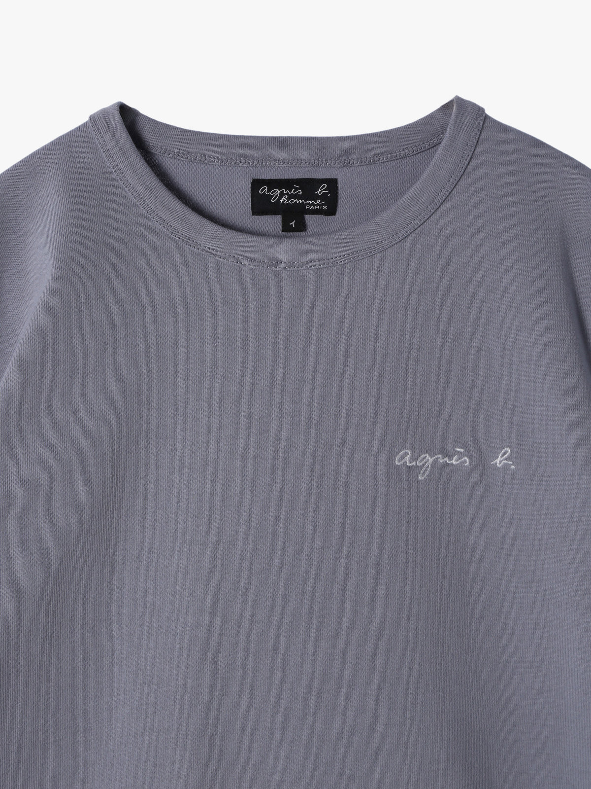 HOMME メンズ 【Outlet】メンズ ロゴ コットン 半袖 Tシャツ ”CHRIS” グレー