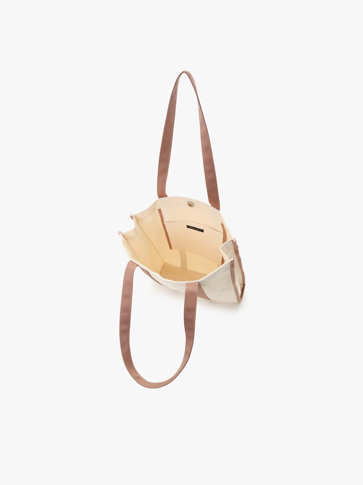 To b. by agnès b. 【Outlet】バイカラー コットン キャンバス トートバッグ ピンク