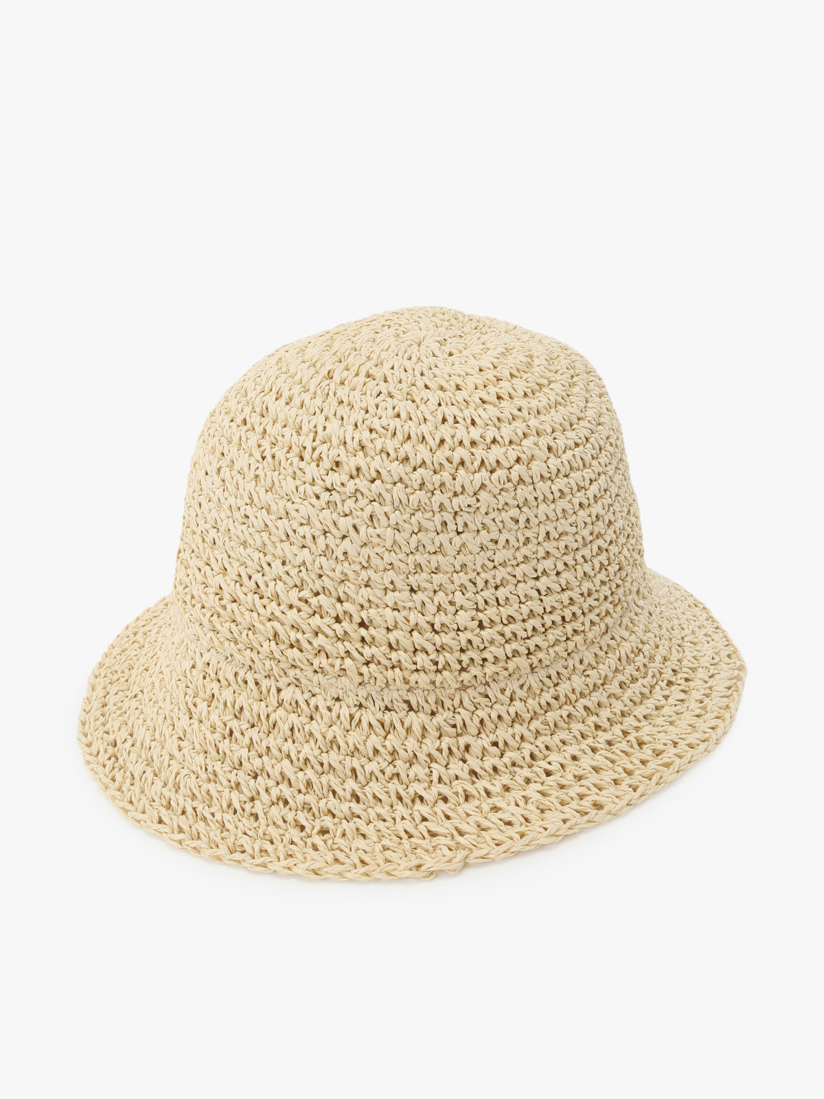 ENFANT ユニセックス キッズ ”b.” ロゴ 刺繍 あご紐レース付き ハット オフホワイト