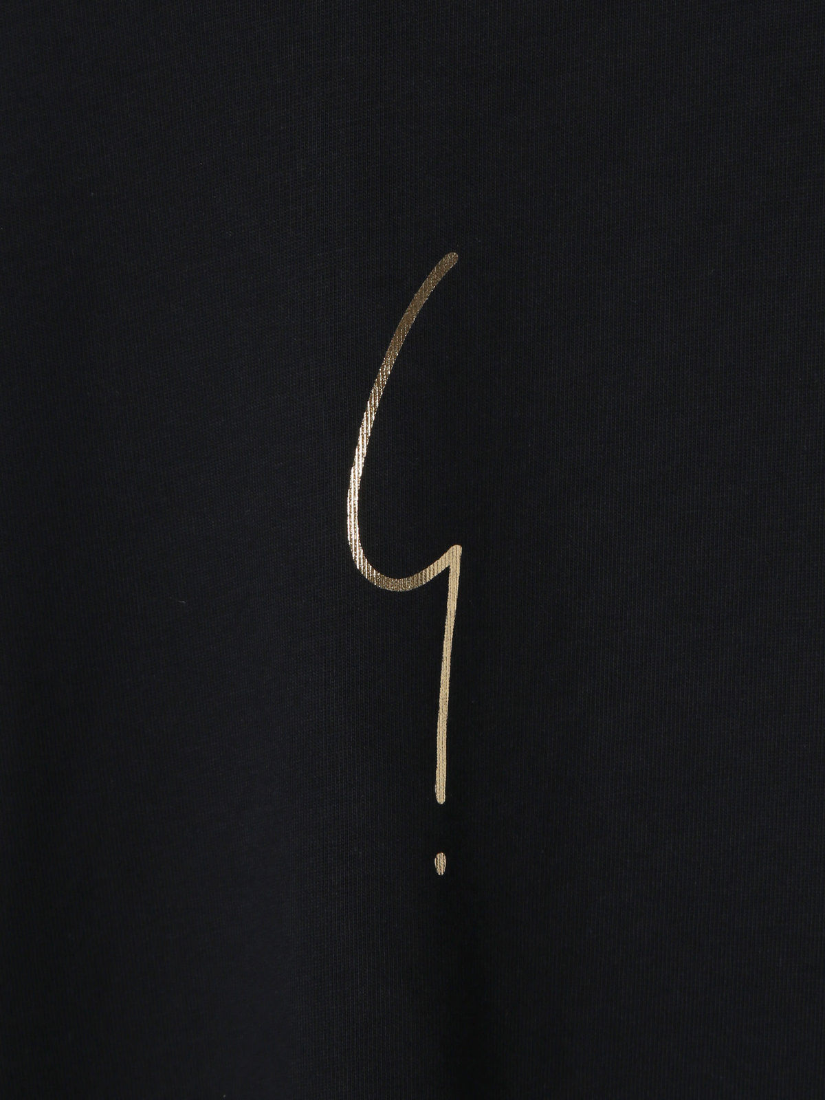 HOMME メンズ メンズ アイコニック コットン プリント 半袖 Tシャツ ”Point d'Ironie” ブラック