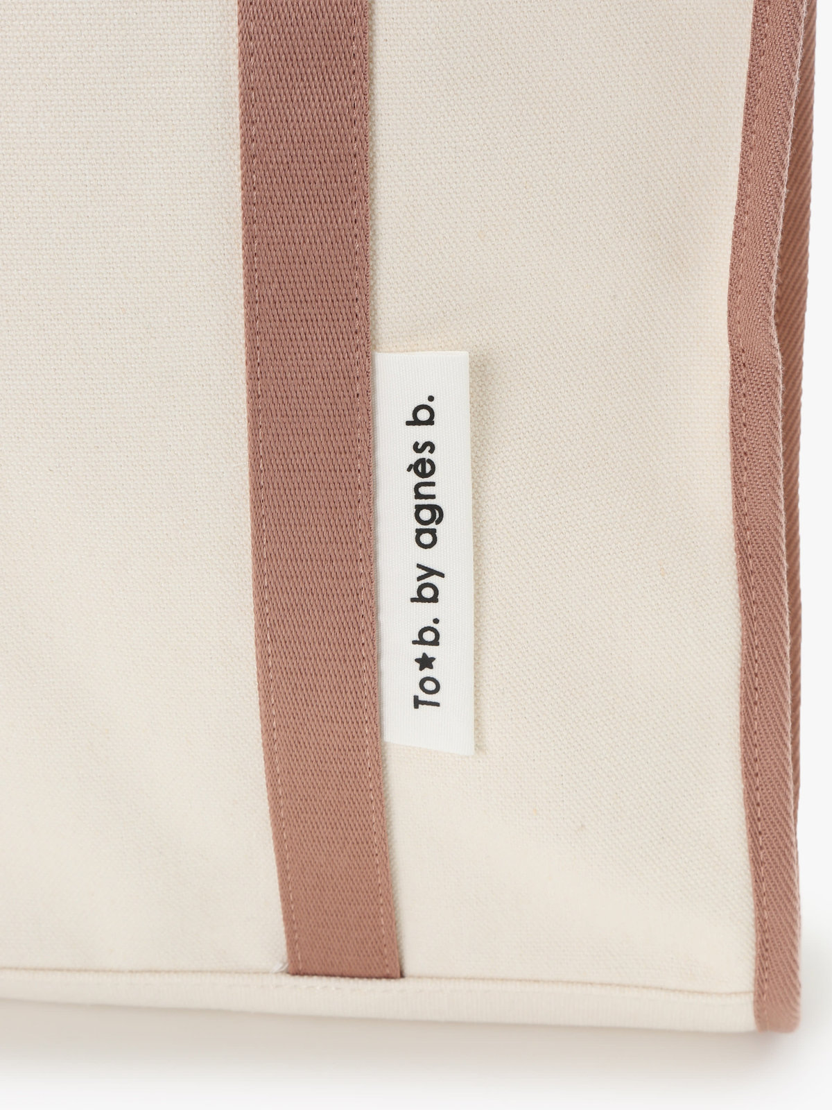 To b. by agnès b. 【Outlet】バイカラー コットン キャンバス トートバッグ ピンク