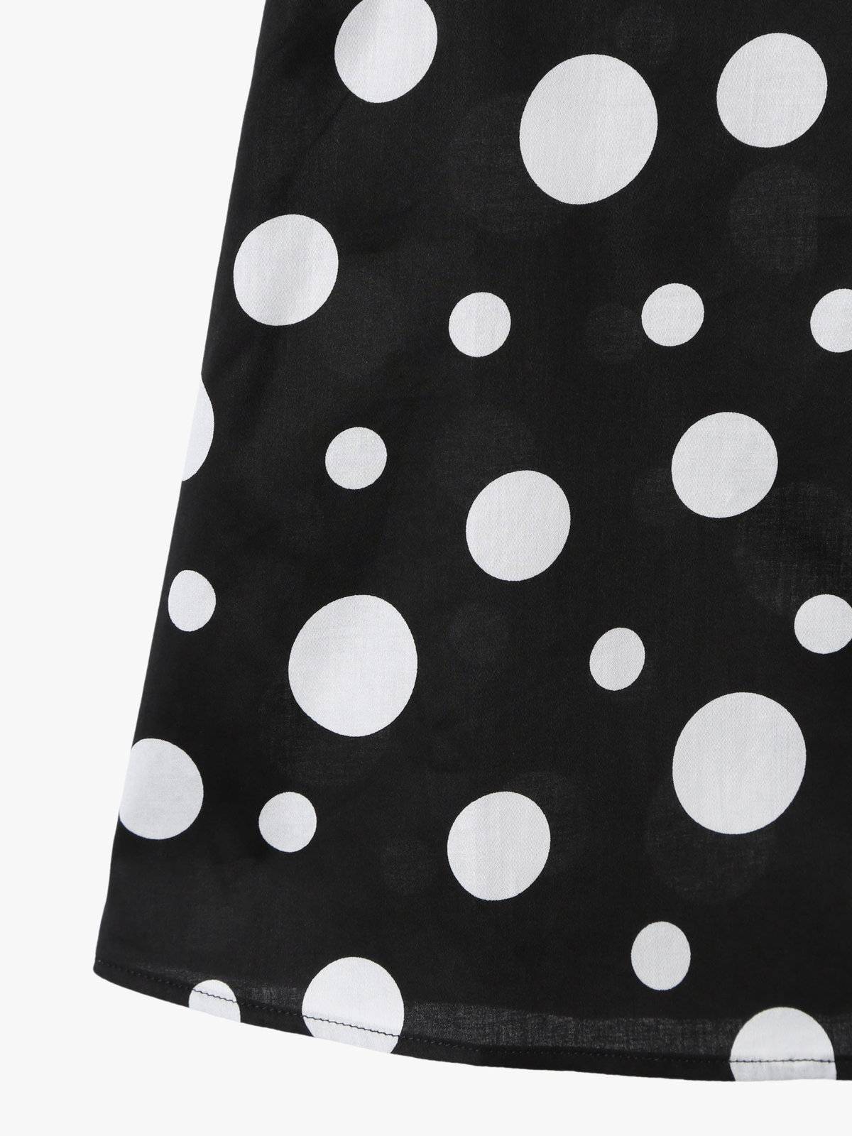 ENFANT ベビー ベビー ドット コットン ノースリーブ ワンピース "Barbie" ブラック