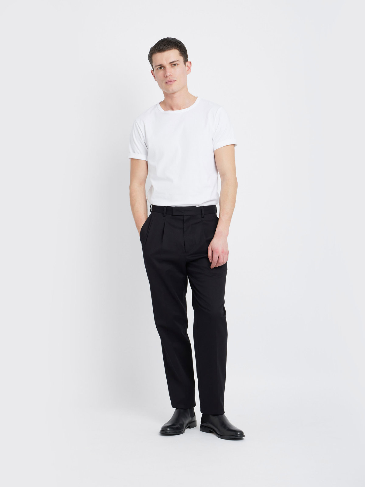 HOMME メンズ UBO7 PANTALON パンツ ブラック