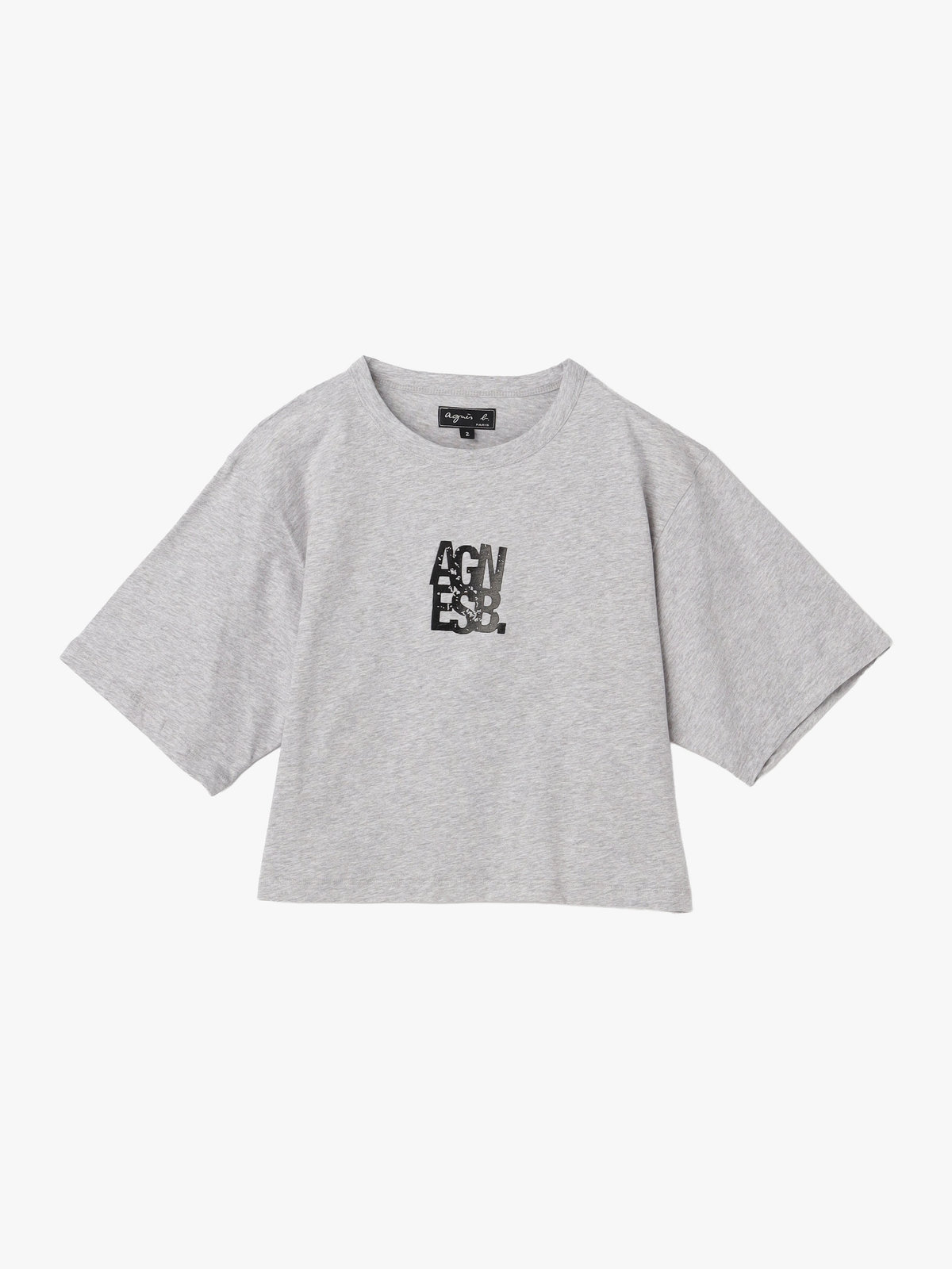 FEMME ウィメンズ ロゴ コットン 半袖 Tシャツ "b. Style" グレー