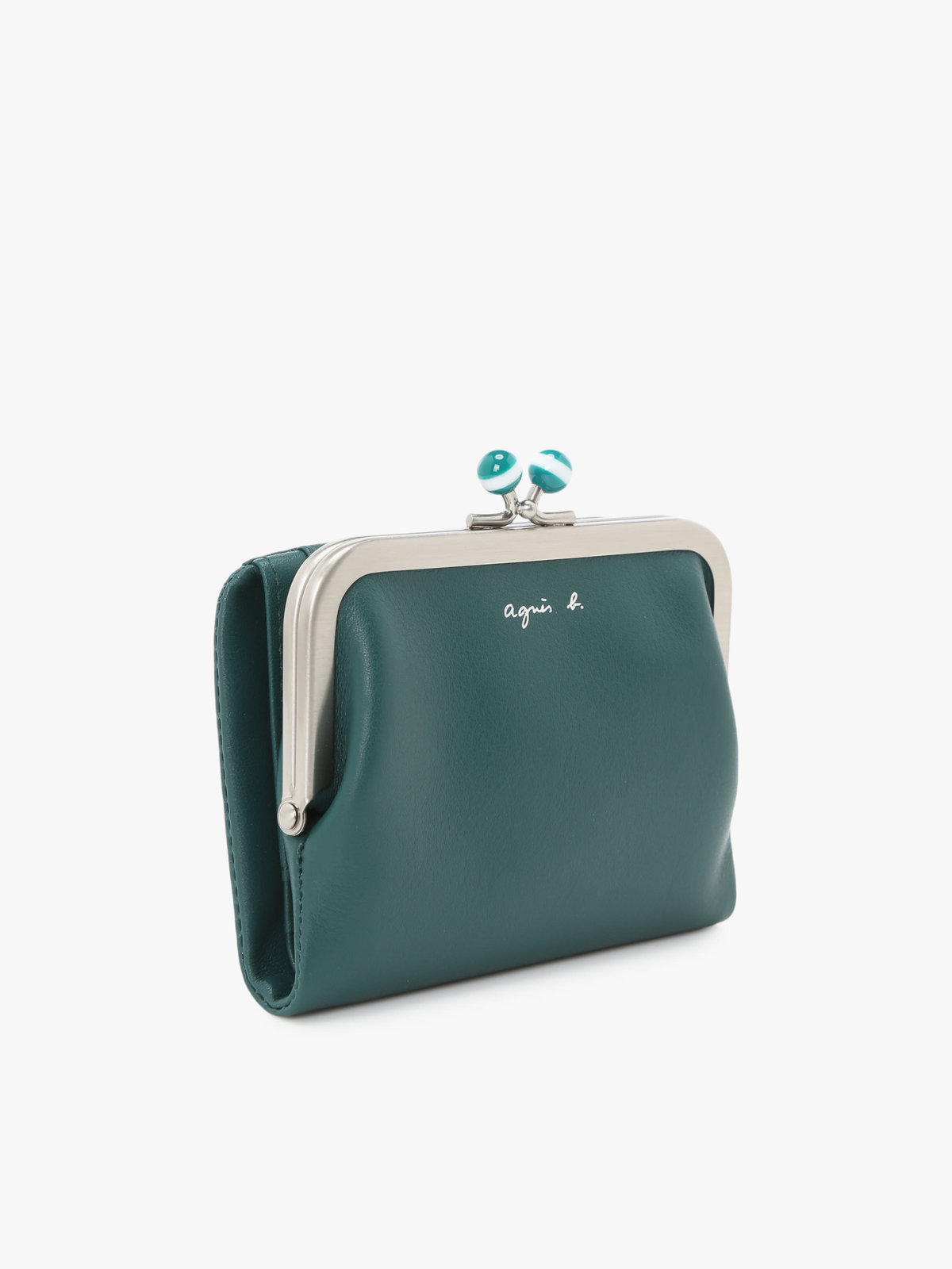 VOYAGE ウィメンズ バッグ＆ウォレット レザー がま口 ミニ ウォレット ”Irene” PAW07-06 グリーン