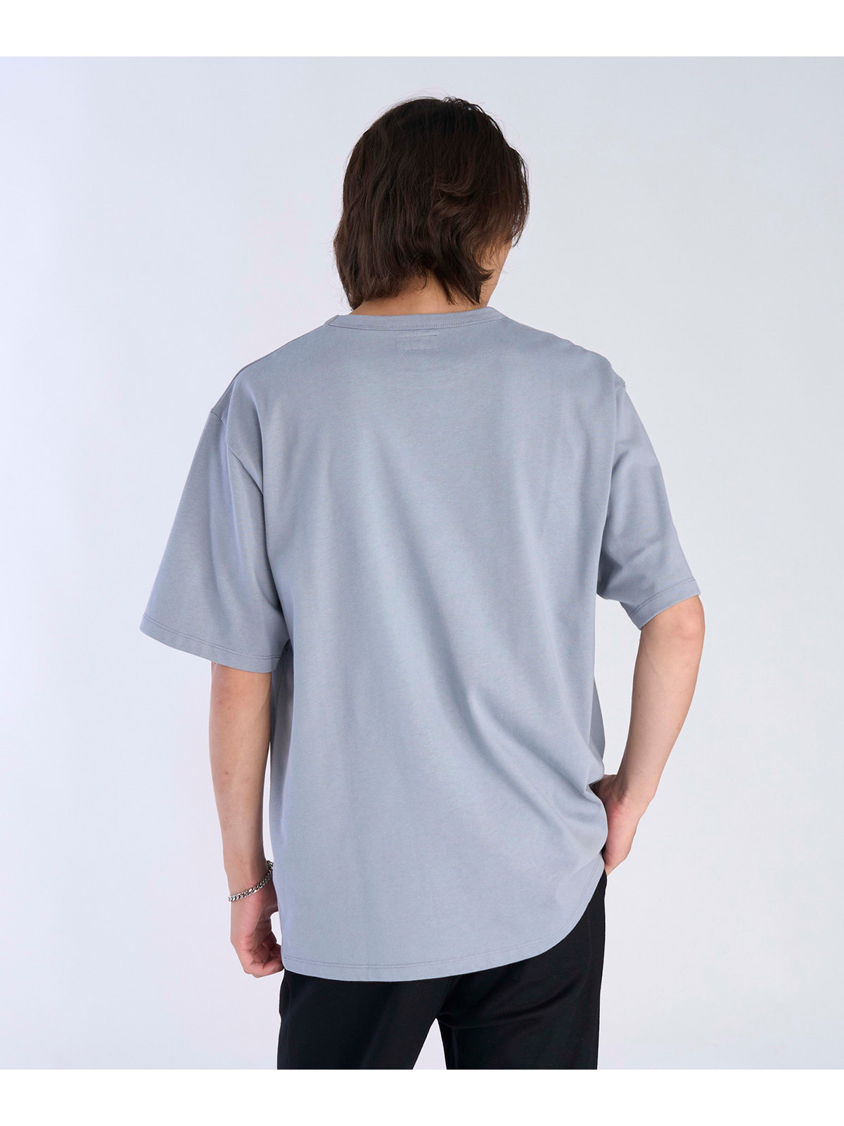 HOMME メンズ 【Outlet】メンズ ロゴ コットン 半袖 Tシャツ ”CHRIS” グレー
