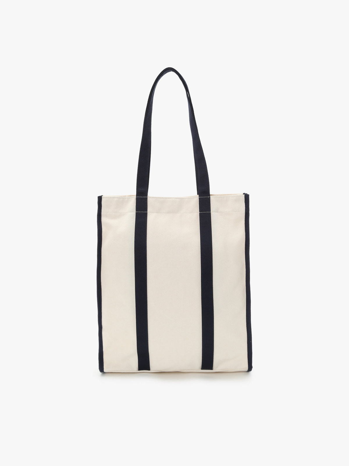 To b. by agnès b. 【Outlet】バイカラー コットン キャンバス トートバッグ ネイビー