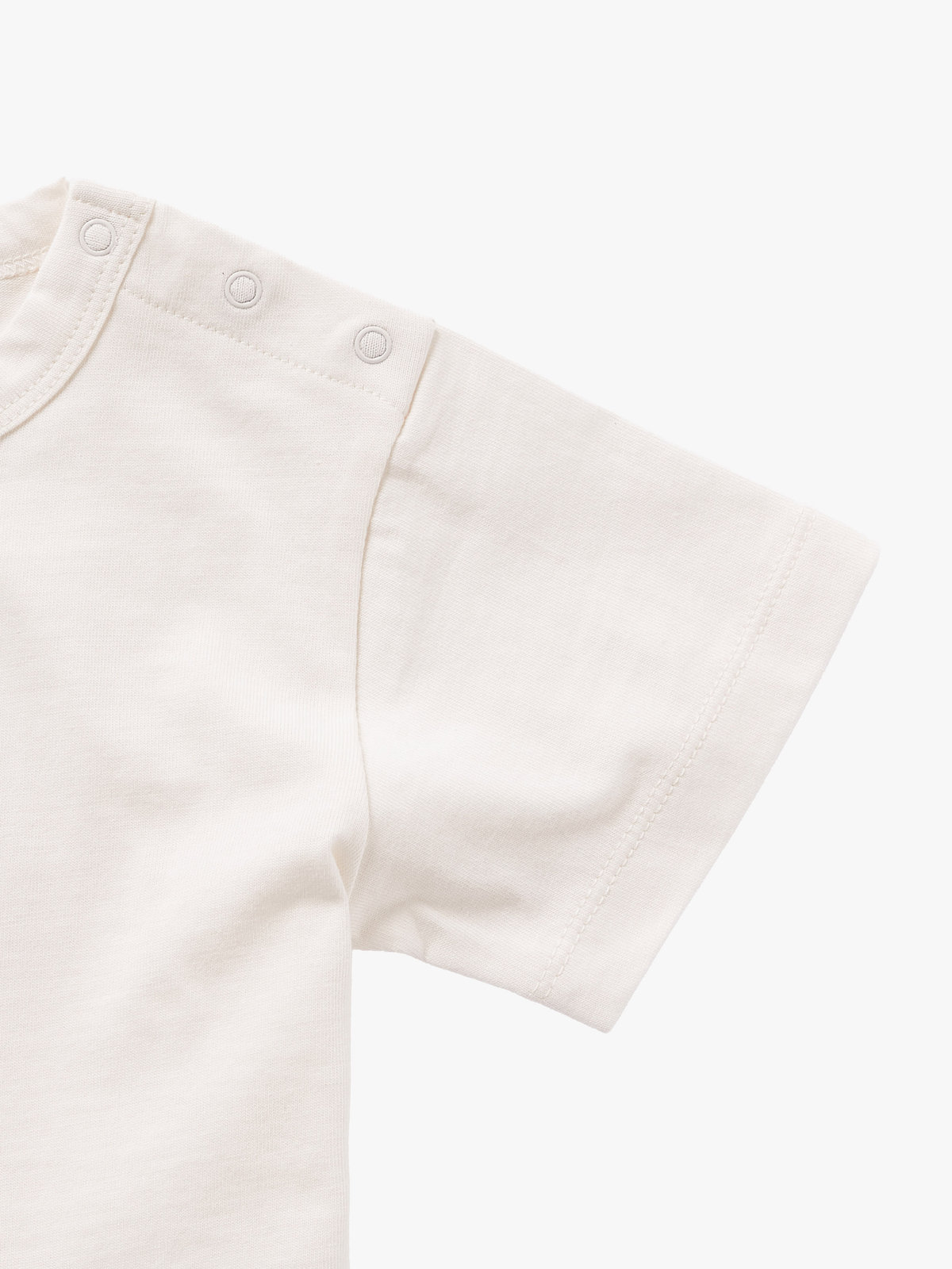 ENFANT ベビー ベビー "b." ロゴ スター コットン 半袖 Tシャツ "Domi" ホワイト
