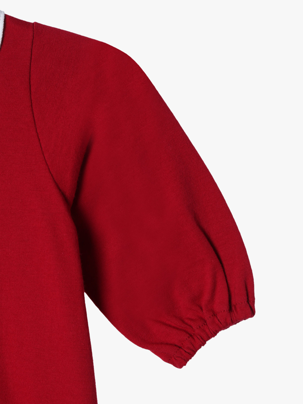 ENFANT ベビー ベビー トロンプルイユ コットン 長袖 2wayオール レッド