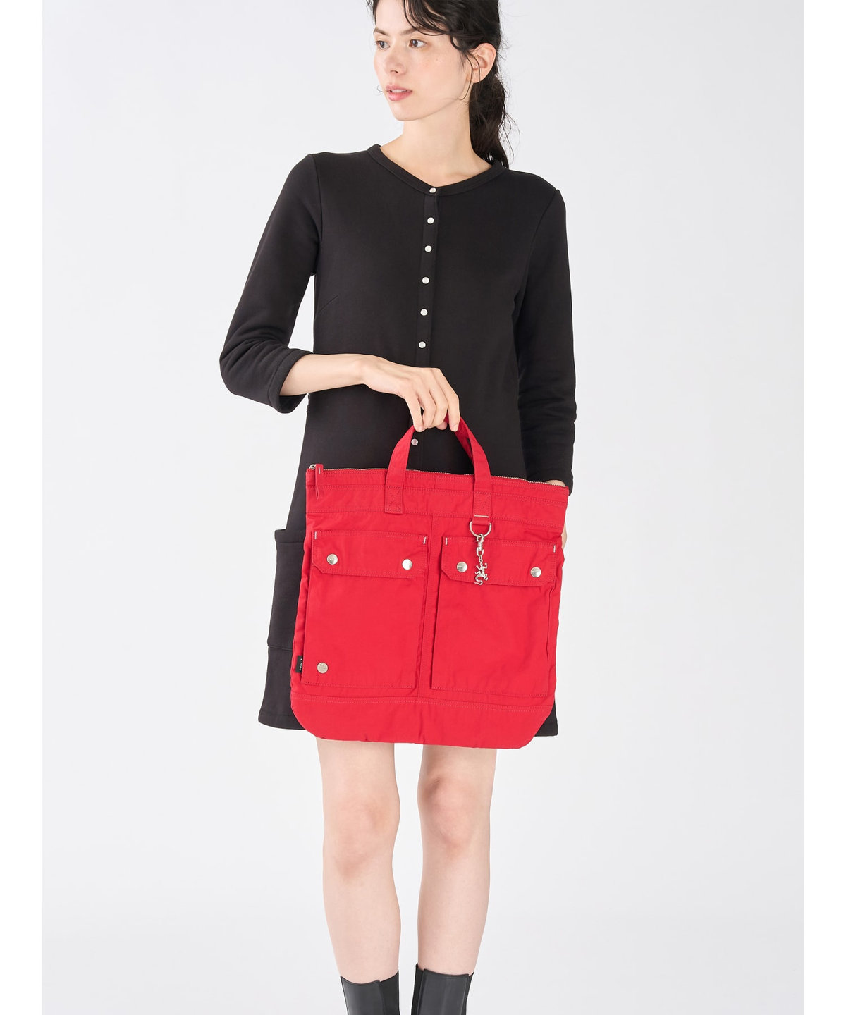 VOYAGE メンズ バッグ＆ウォレット agnes b. x POTR 2way ヘルメットバッグ   POTR01-01 レッド