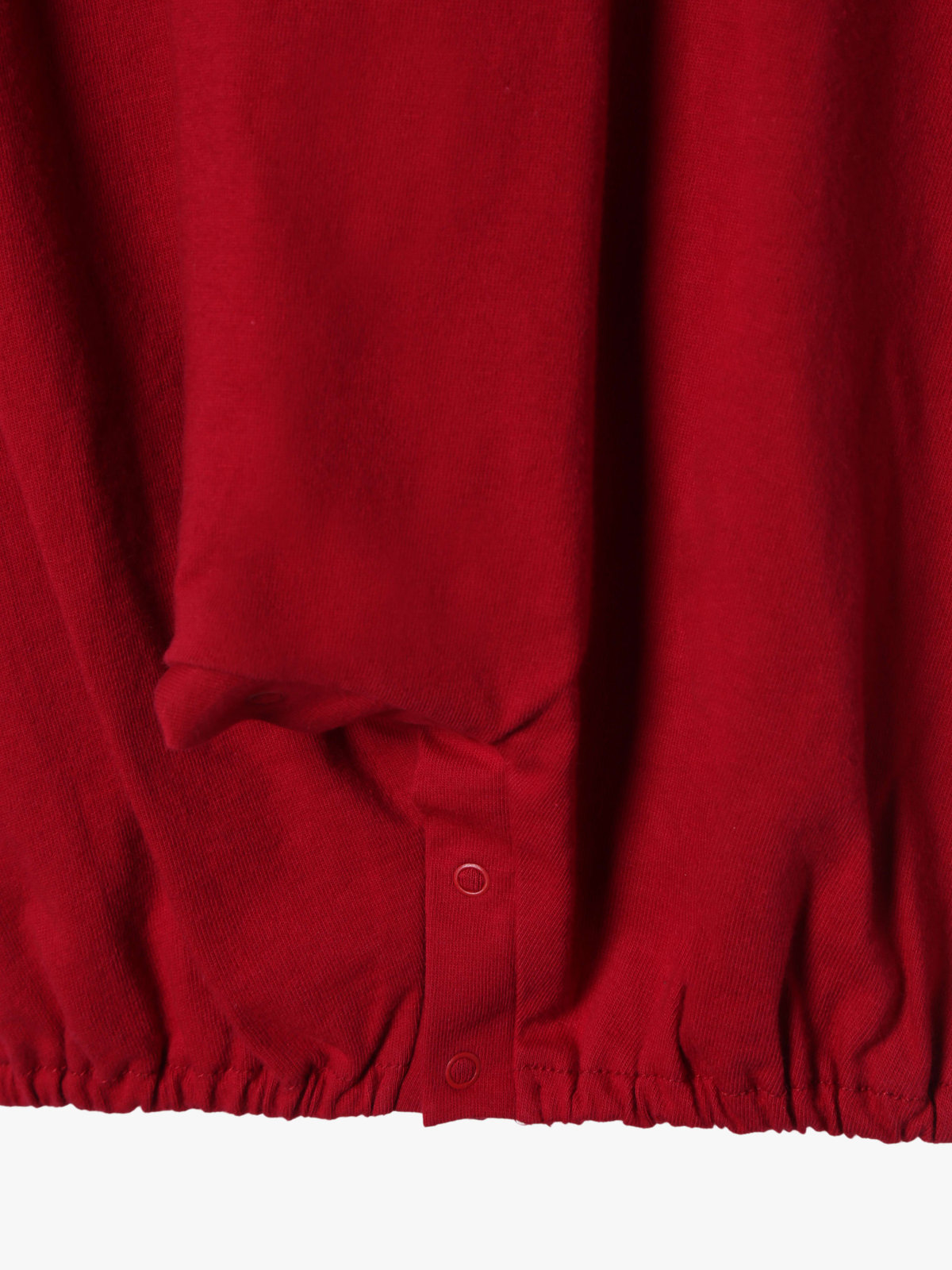 ENFANT ベビー ベビー トロンプルイユ コットン 長袖 2wayオール レッド