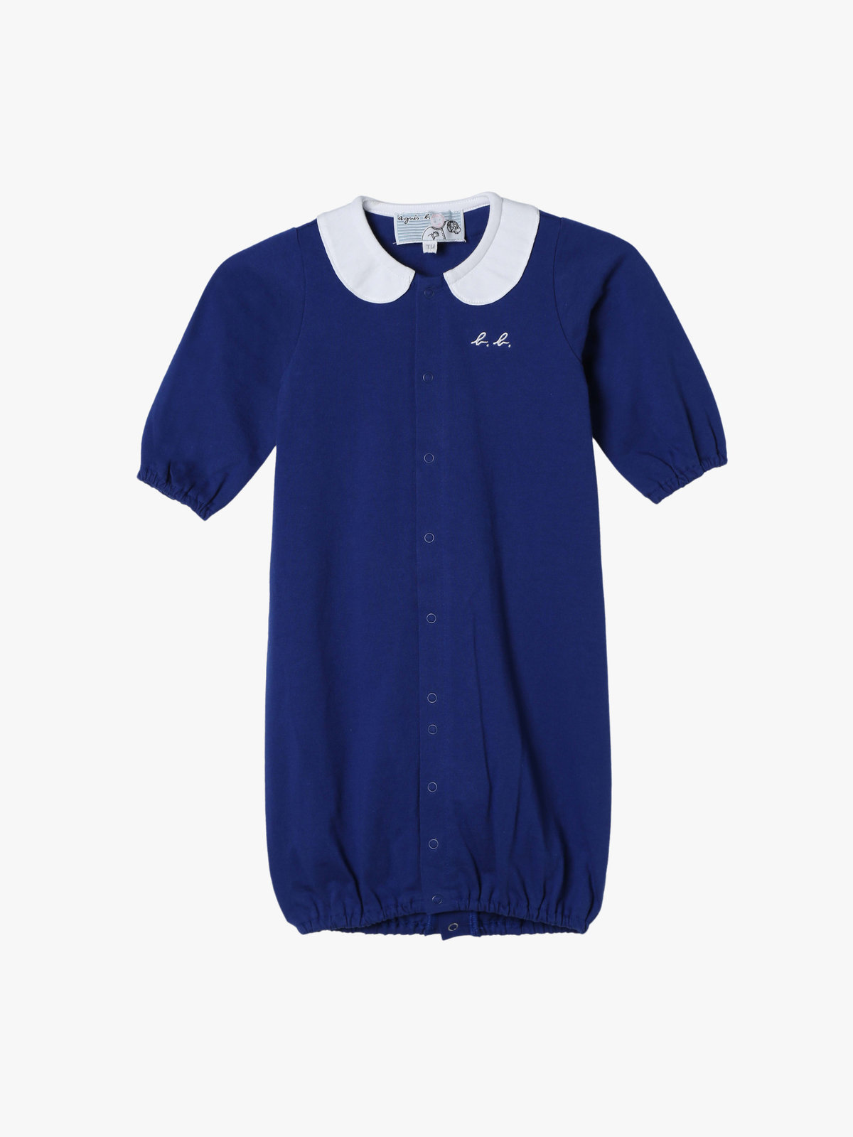 ENFANT ベビー ベビー トロンプルイユ コットン 長袖 2wayオール ネイビー