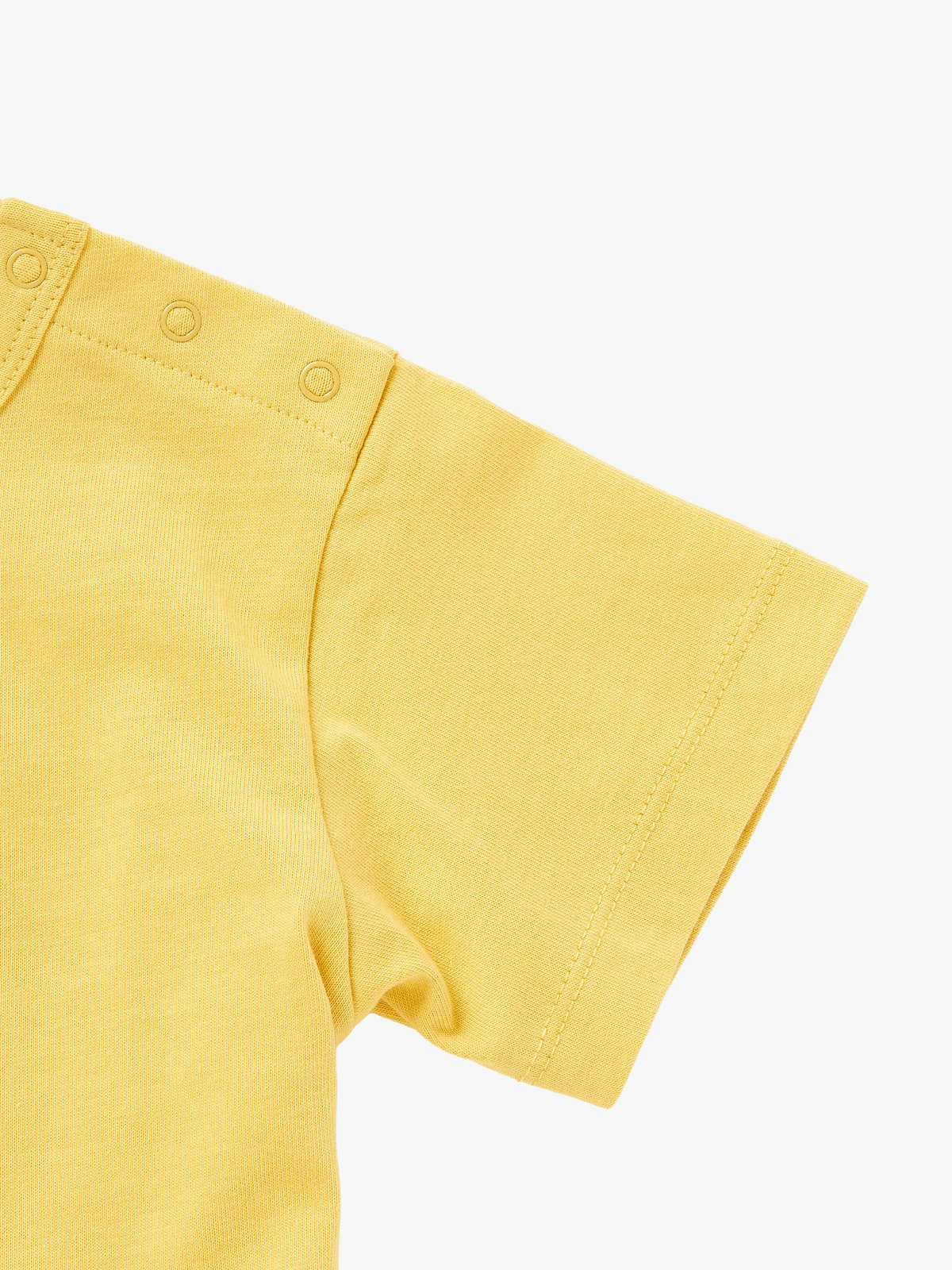 ENFANT ベビー ベビー "b." ロゴ スター コットン 半袖 Tシャツ "Domi" イエロー