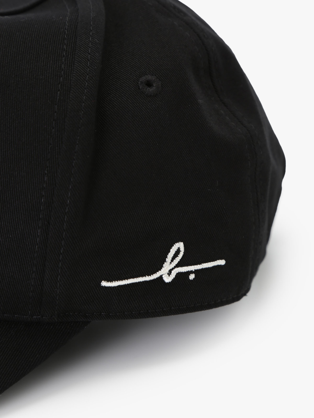 HOMME メンズ ”b.”ロゴ コットン キャップ ”Willie” ブラック