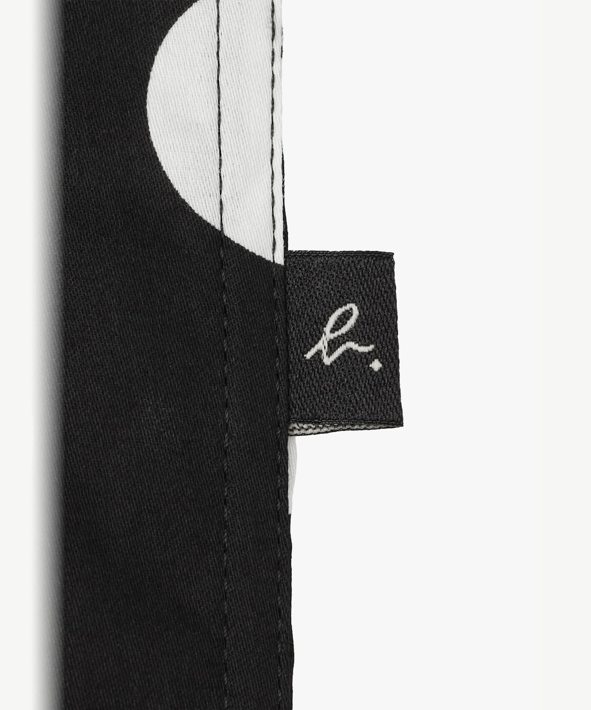 HOMME メンズ メンズ ドット コットン 長袖 シャツ "Jimi" ブラック