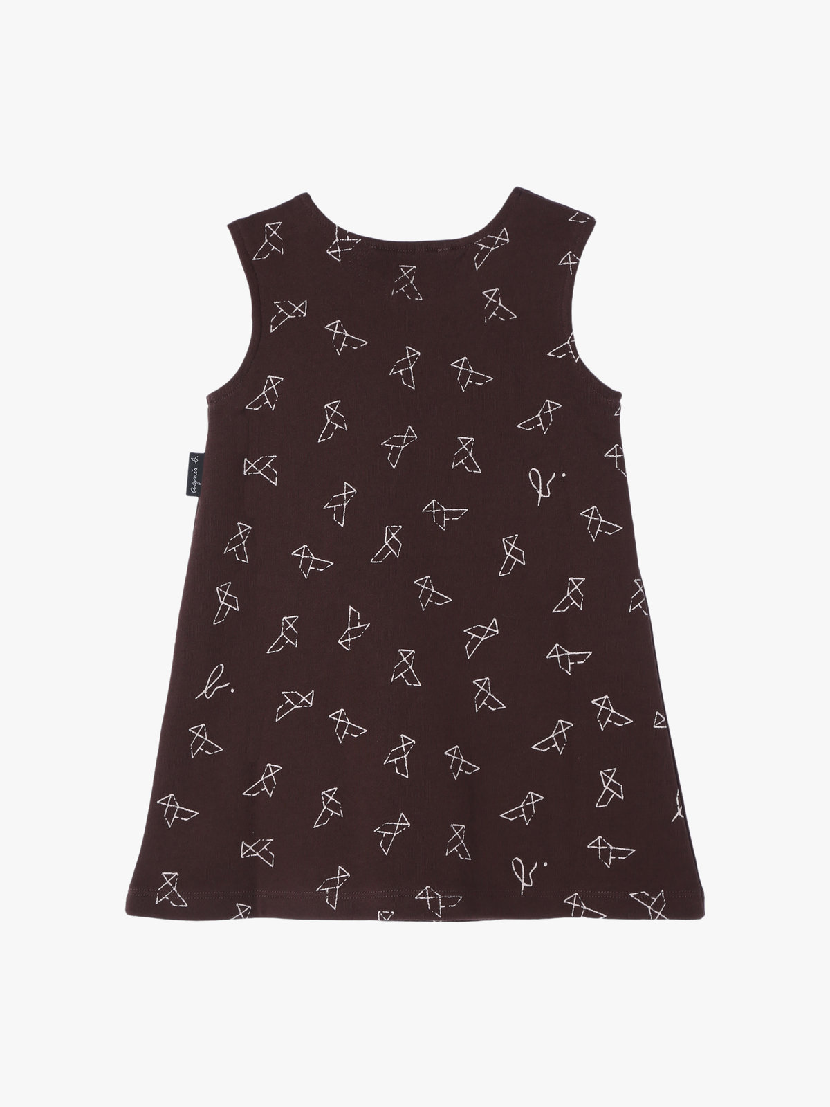 ENFANT ベビー 【Outlet】ベビー プリント コットン ノースリーブ ワンピース ブラウン系その他