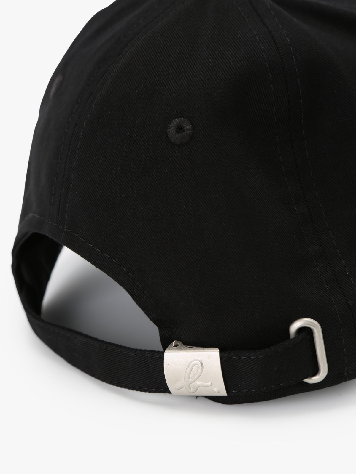 HOMME メンズ ”b.”ロゴ コットン キャップ ”Willie” ブラック