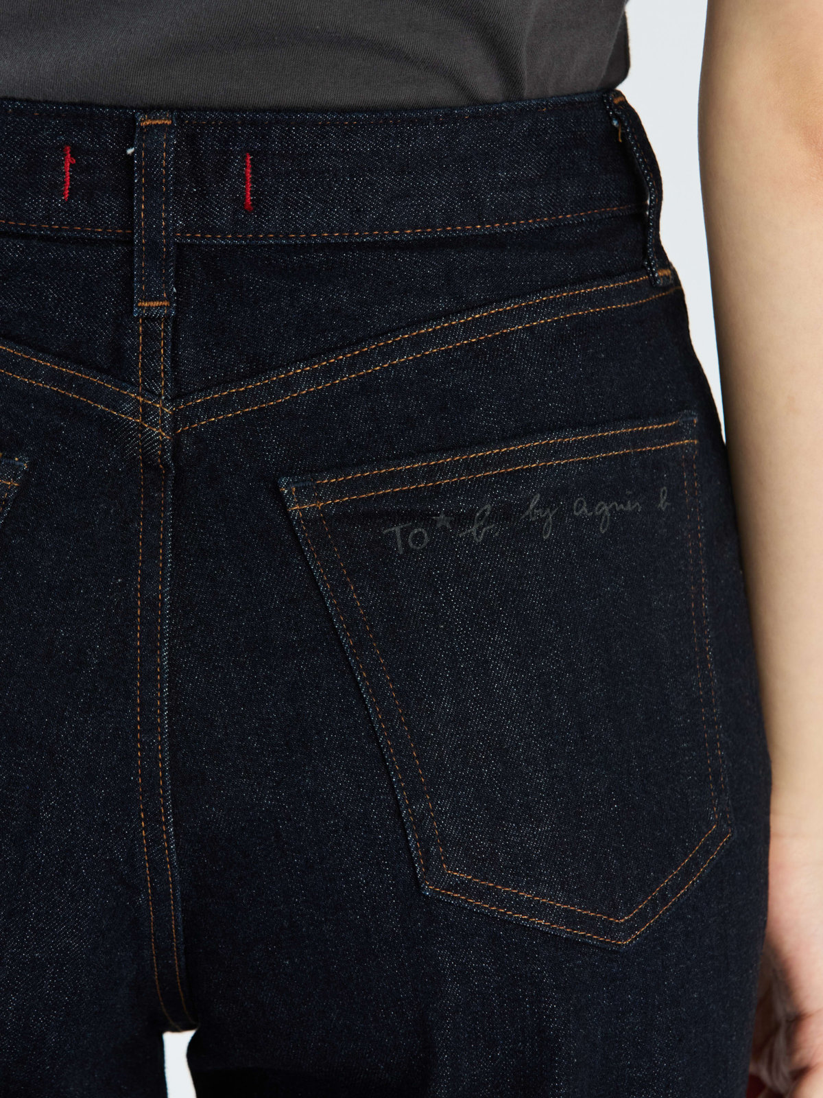 To b. by agnès b. To b. by agnes b. x RED CARD TOKYO ONE DAY WITH TO B. ストレートジーンズ ネイビー