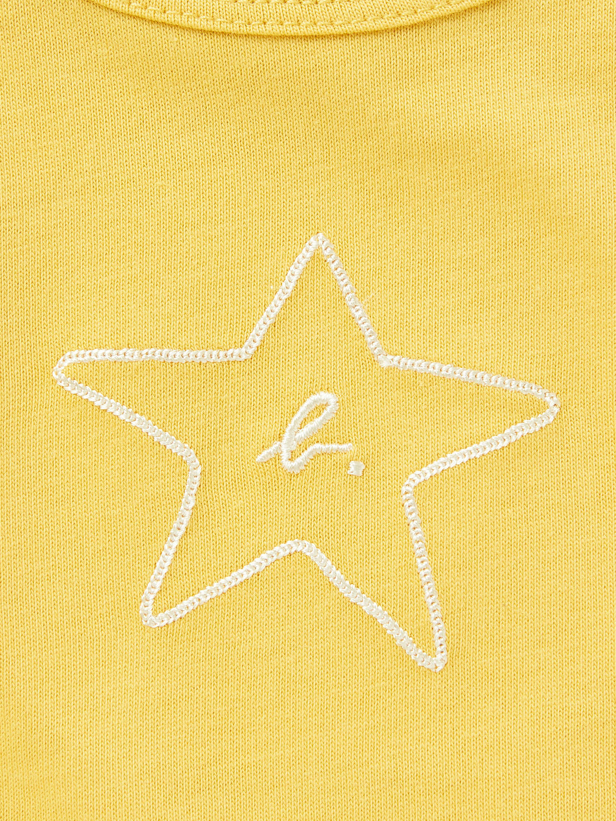 ENFANT ベビー ベビー "b." ロゴ スター コットン 半袖 Tシャツ "Domi" イエロー