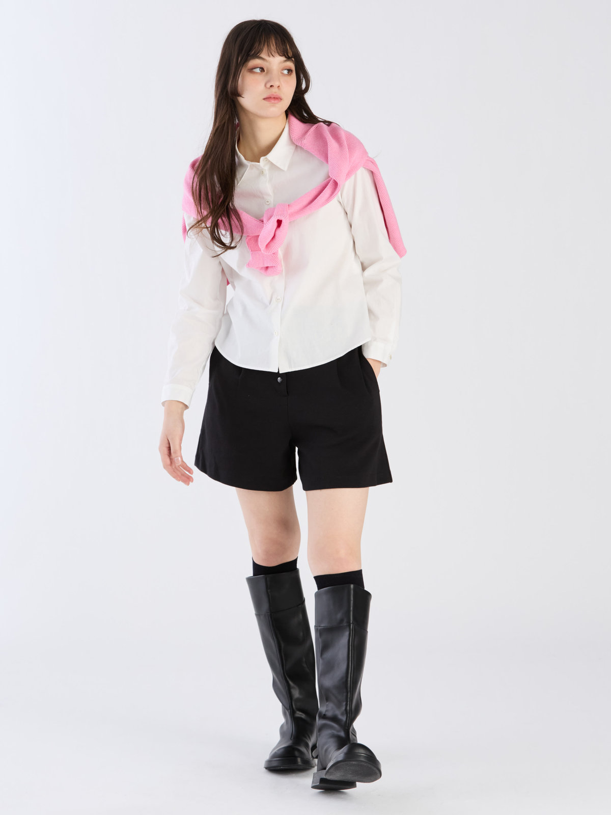 To b. by agnès b. 【Outlet】コットンブロードシャツ ホワイト