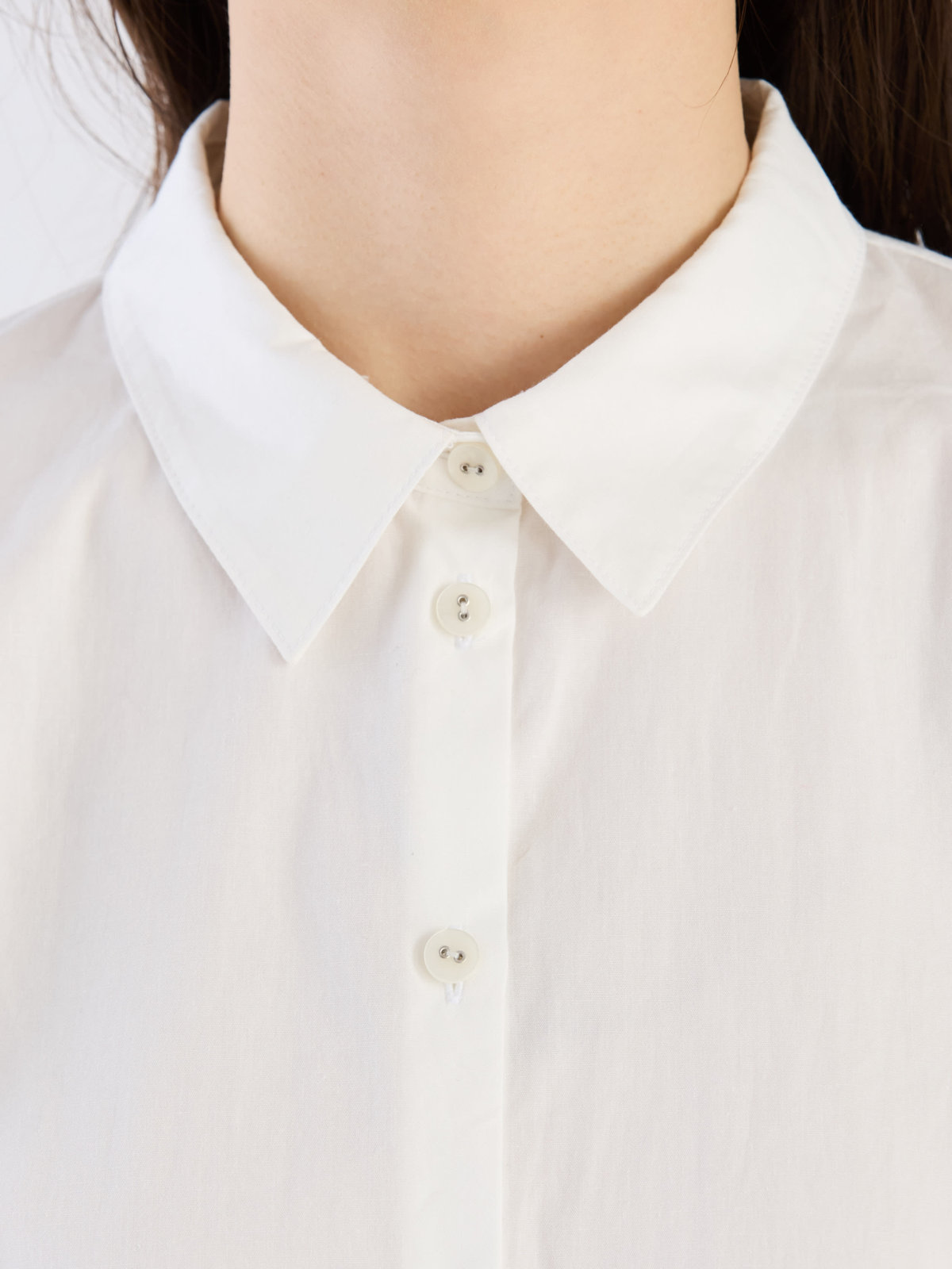 To b. by agnès b. 【Outlet】コットンブロードシャツ ホワイト