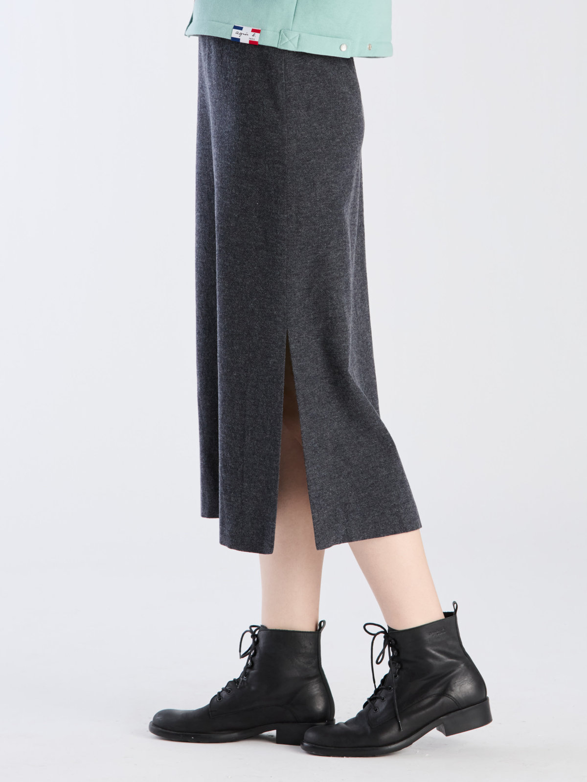 FEMME ウィメンズ 【Outlet】UBJ0 JUPE スカート グレー×ブラック