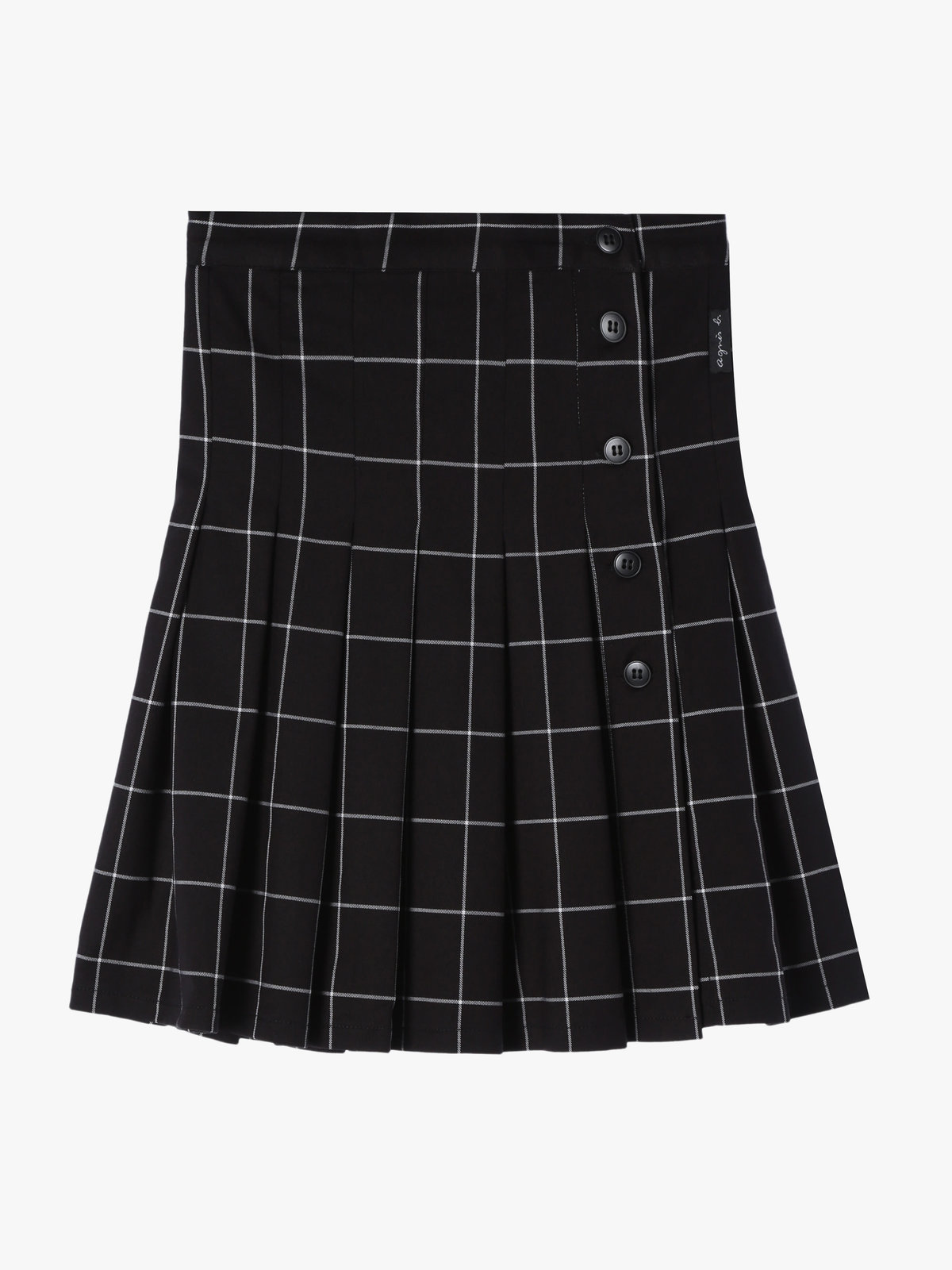 ENFANT ガールズ 【Outlet】CAT0 E JUPE キッズ キルトスカート ブラック