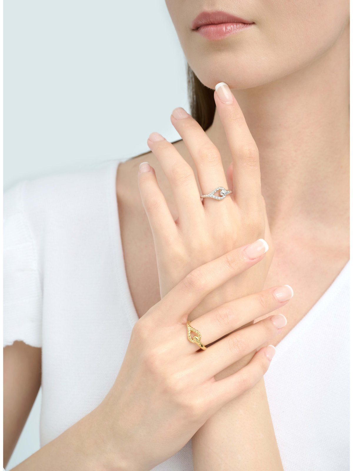 FEMME ウィメンズ ツイスト リング "Anchor Knot" ゴールド