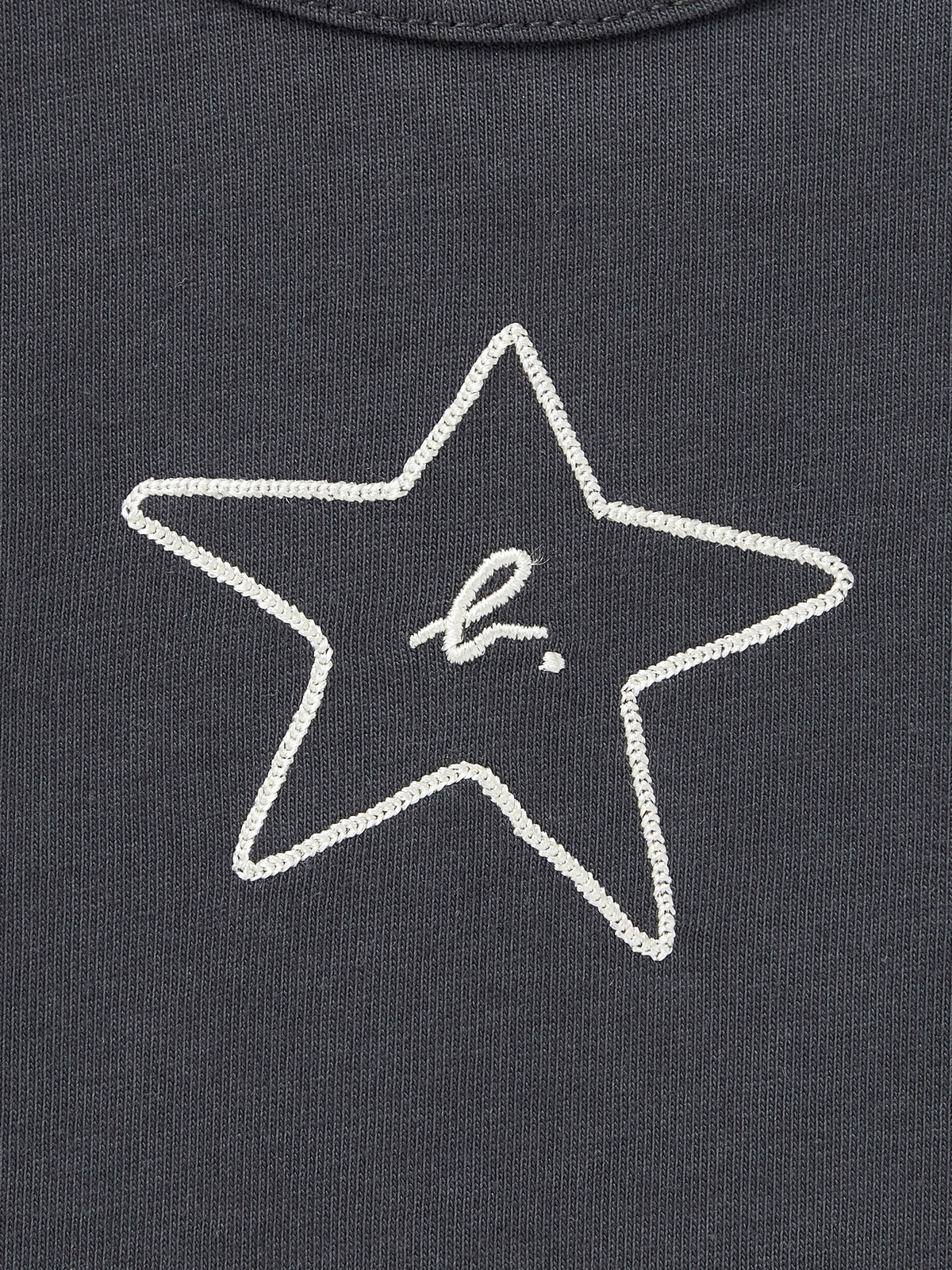 ENFANT ベビー ベビー "b." ロゴ スター コットン 半袖 Tシャツ "Domi" グレー