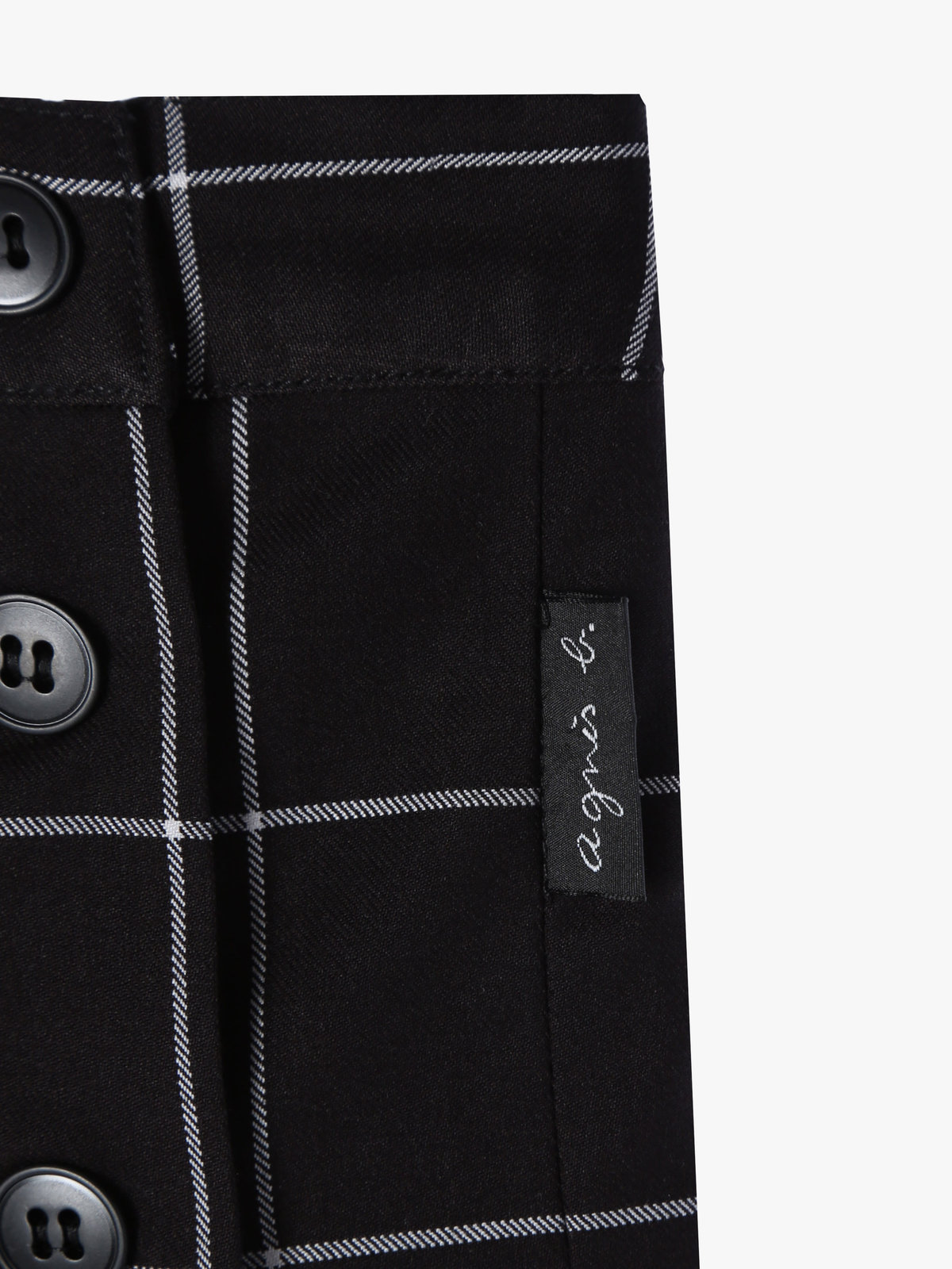 ENFANT ガールズ 【Outlet】CAT0 E JUPE キッズ キルトスカート ブラック