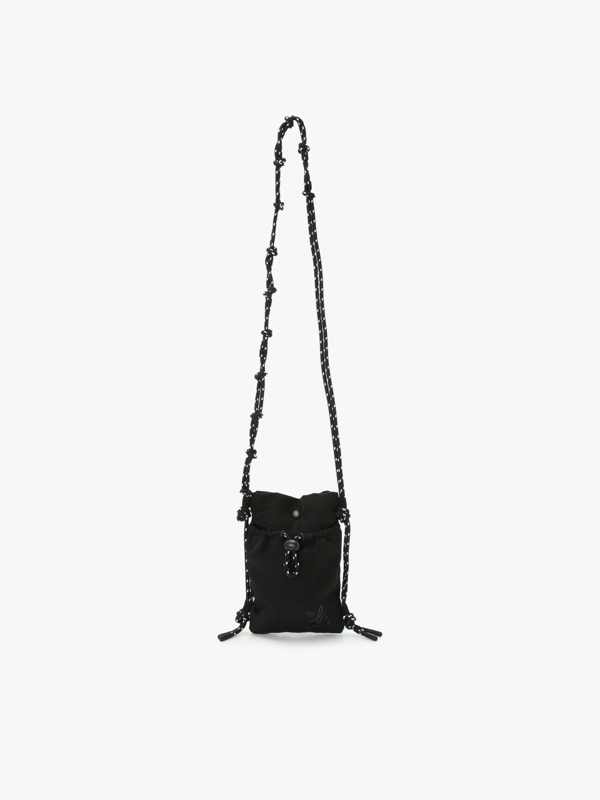 To b. by agnès b. 【Outlet】ナイロン ミニショルダーポシェット ブラック