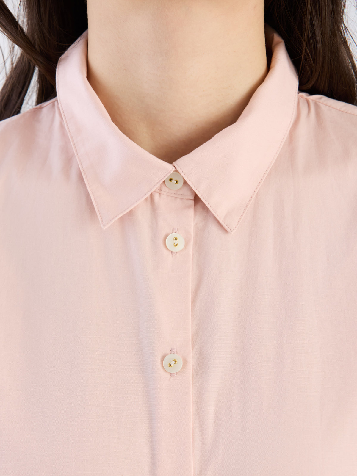 To b. by agnès b. 【Outlet】コットンブロードシャツ ピンク