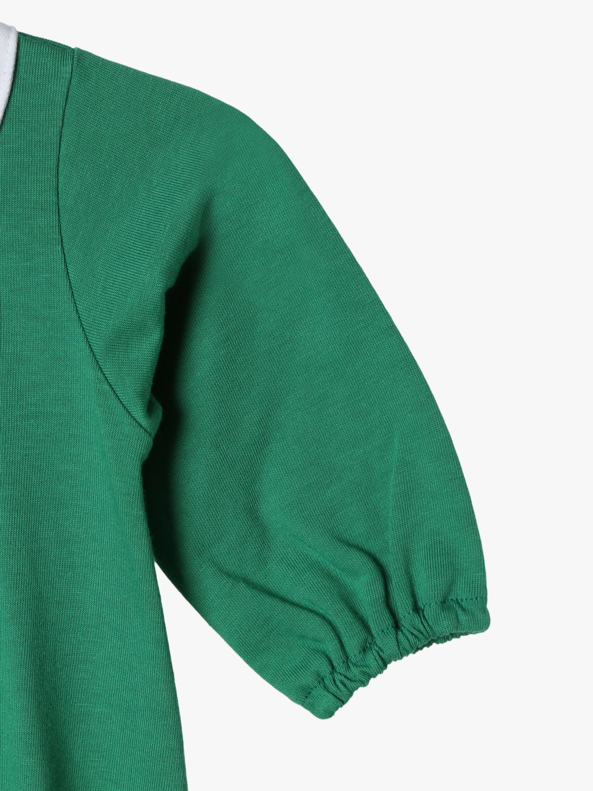 ENFANT ベビー ベビー トロンプルイユ コットン 長袖 2wayオール グリーン