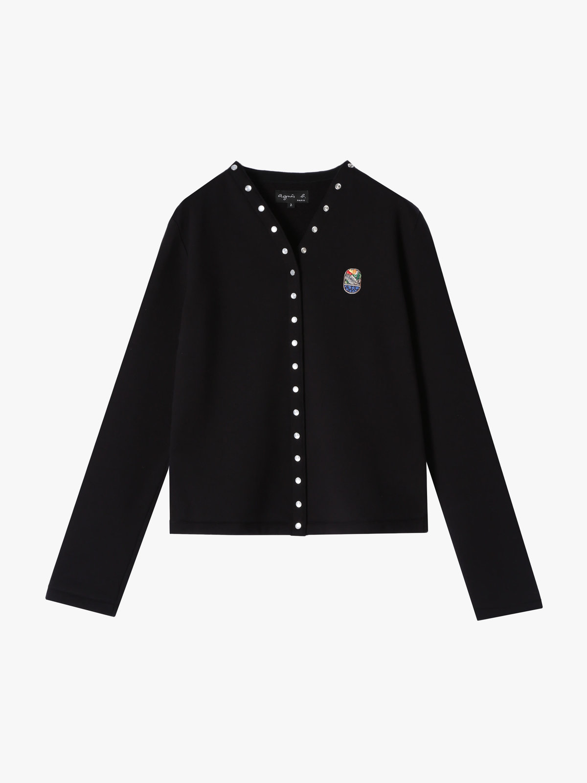 FEMME ウィメンズ SEW7 CARDIGAN OBENTO カーディガンプレッション ブラック