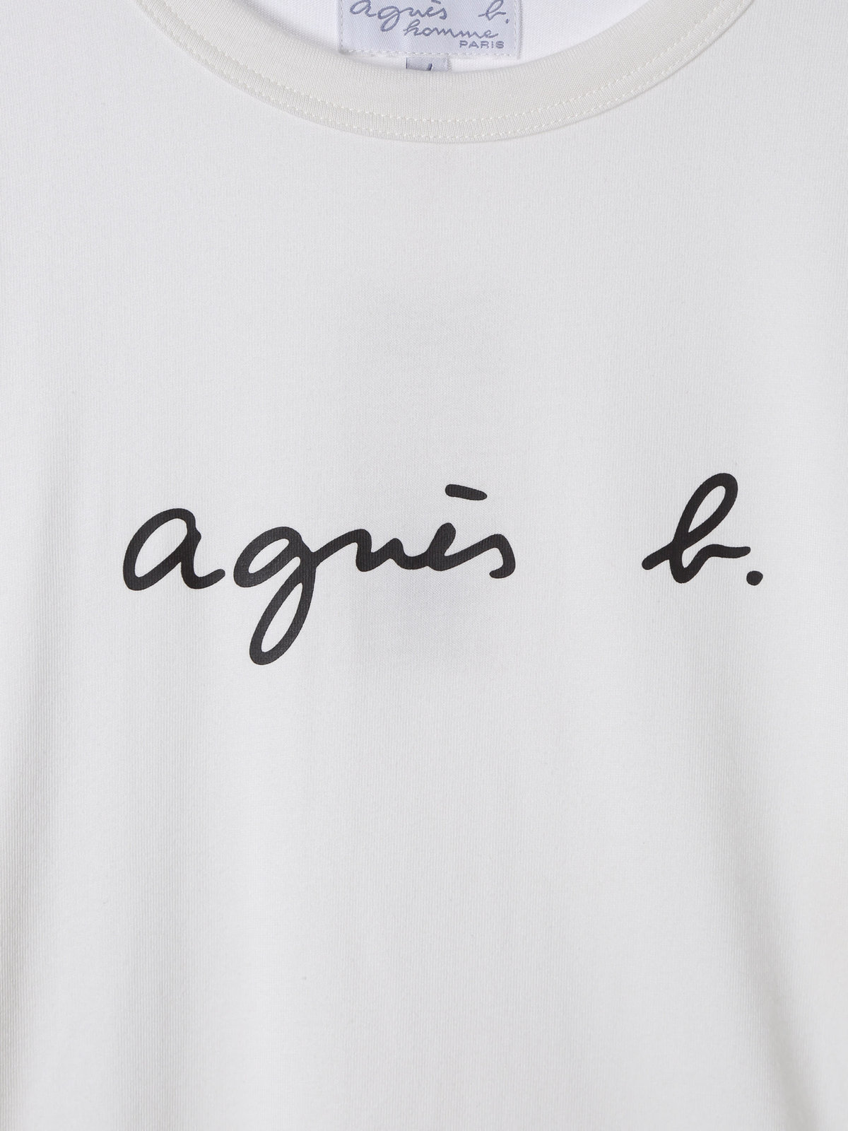 HOMME メンズ メンズ ロゴ プリント 長袖 Tシャツ ”New Coulos” ホワイト