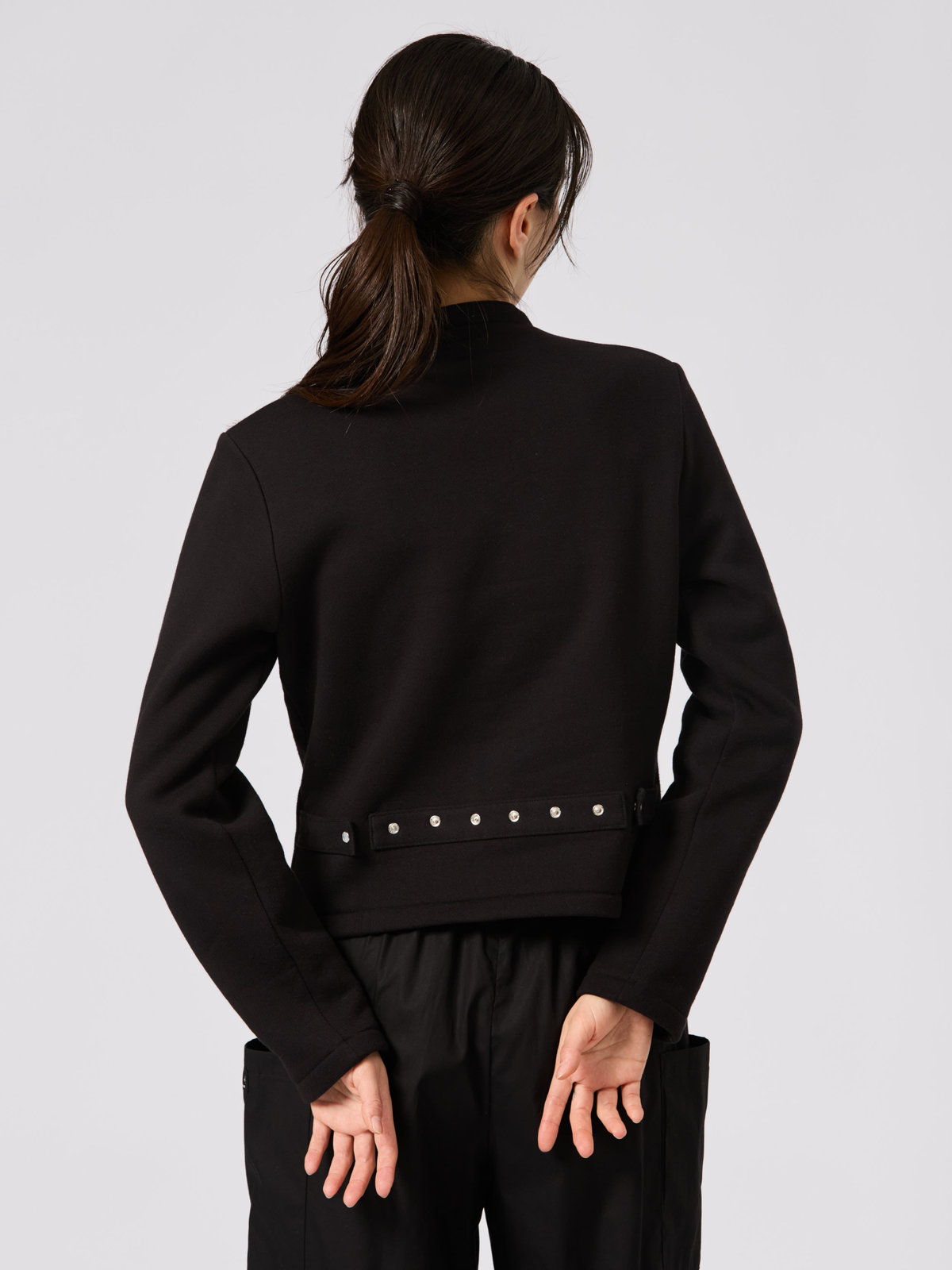 FEMME ウィメンズ SEW7 CARDIGAN OBENTO カーディガンプレッション ブラック