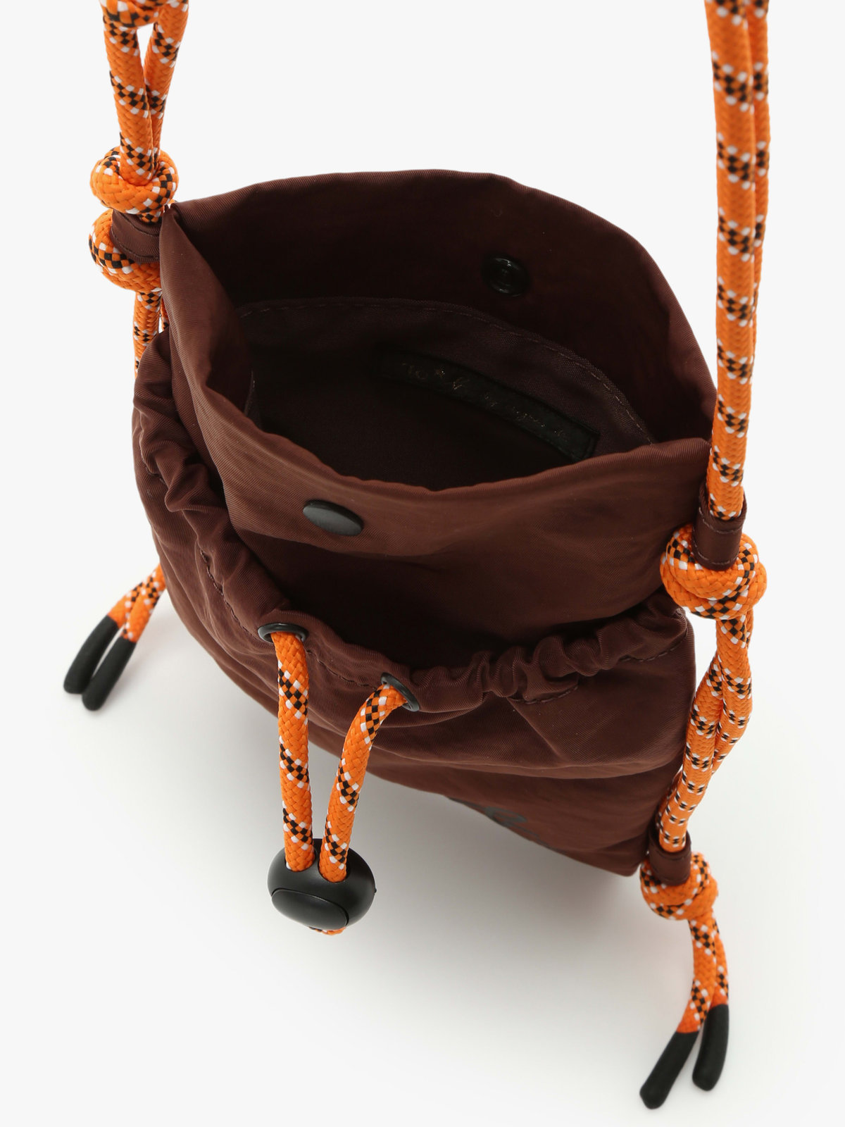 To b. by agnès b. 【Outlet】ナイロン ミニショルダーポシェット ブラウン