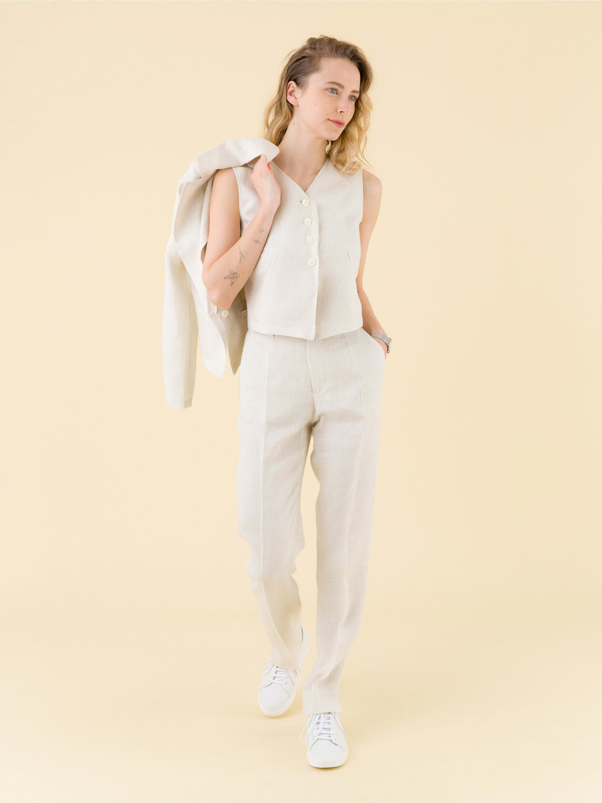 FEMME ウィメンズ RIS0 PANTALON パンツ ベージュ