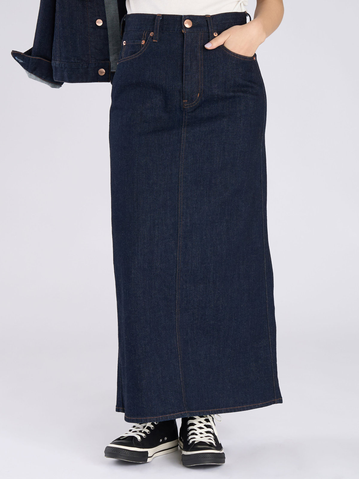 To b. by agnès b. To b. by agnes b. x RED CARD TOKYO デニムロングスカート ブルー