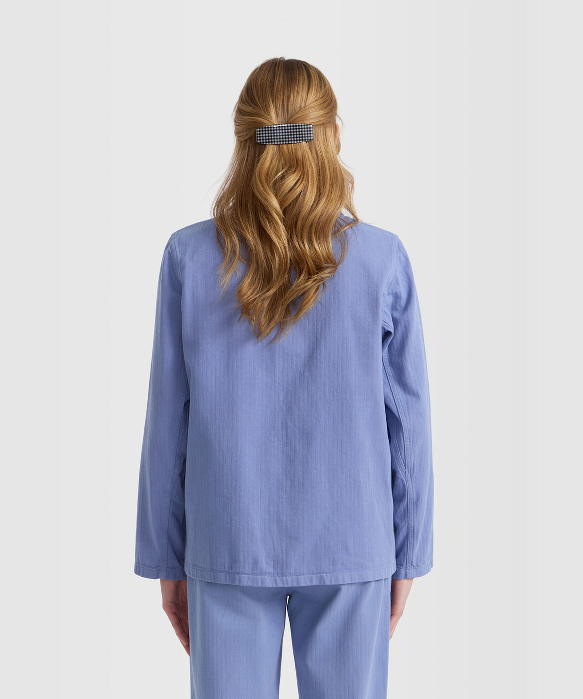 FEMME ウィメンズ コットン ワークジャケット "Sanshui" ブルー