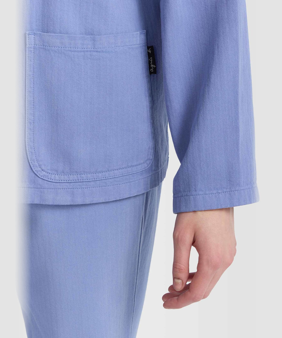 FEMME ウィメンズ コットン ワークジャケット "Sanshui" ブルー