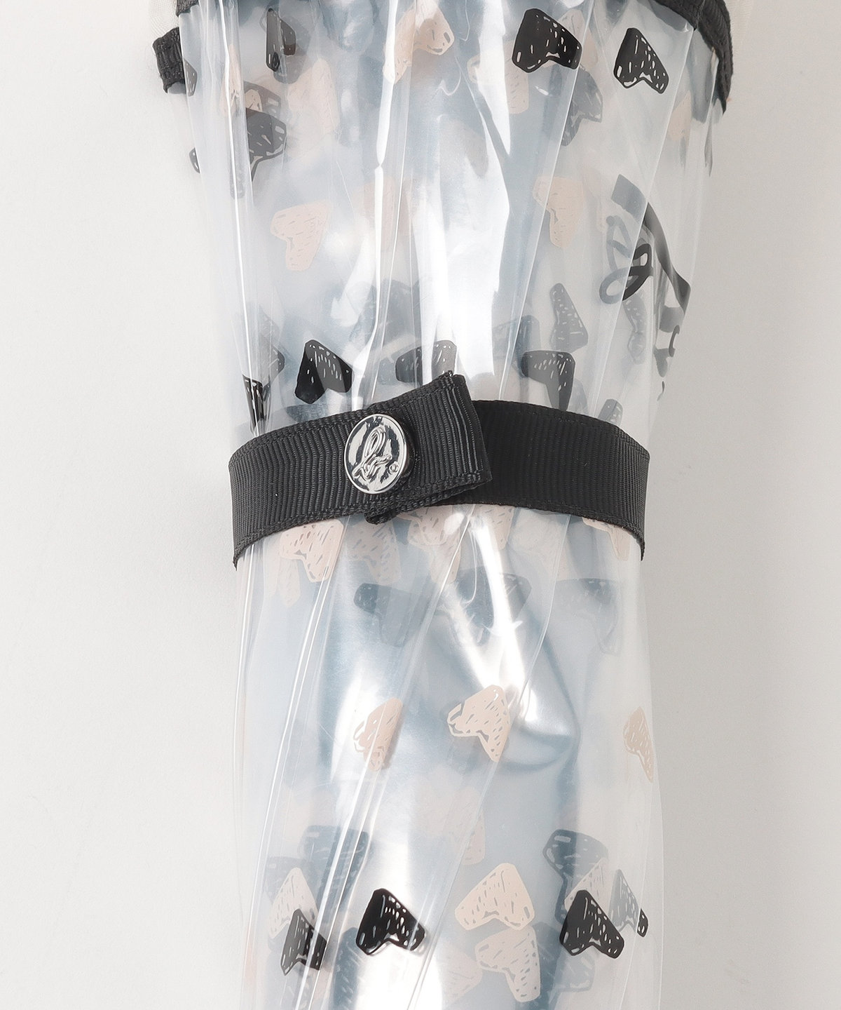 FEMME ウィメンズ ハート ビニール長傘 オフホワイト