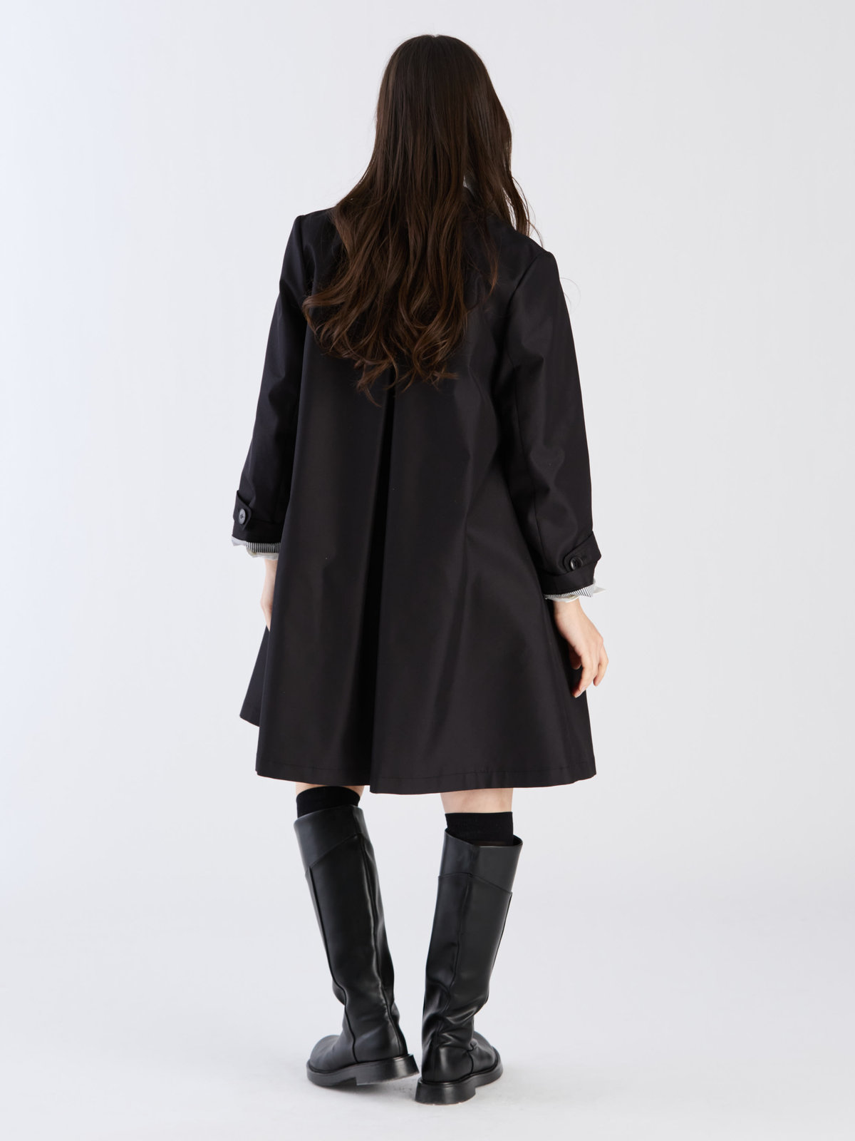 To b. by agnès b. 【Outlet】Aライン コート "Pimilico" ブラック